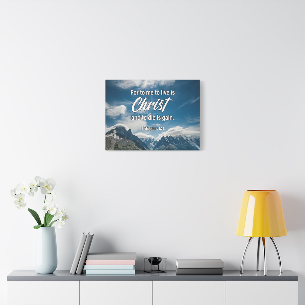 Scripture Canvas Good Courage Joshua 1:9 Christian Wall Art Bible Verse Print Ready to Hang
