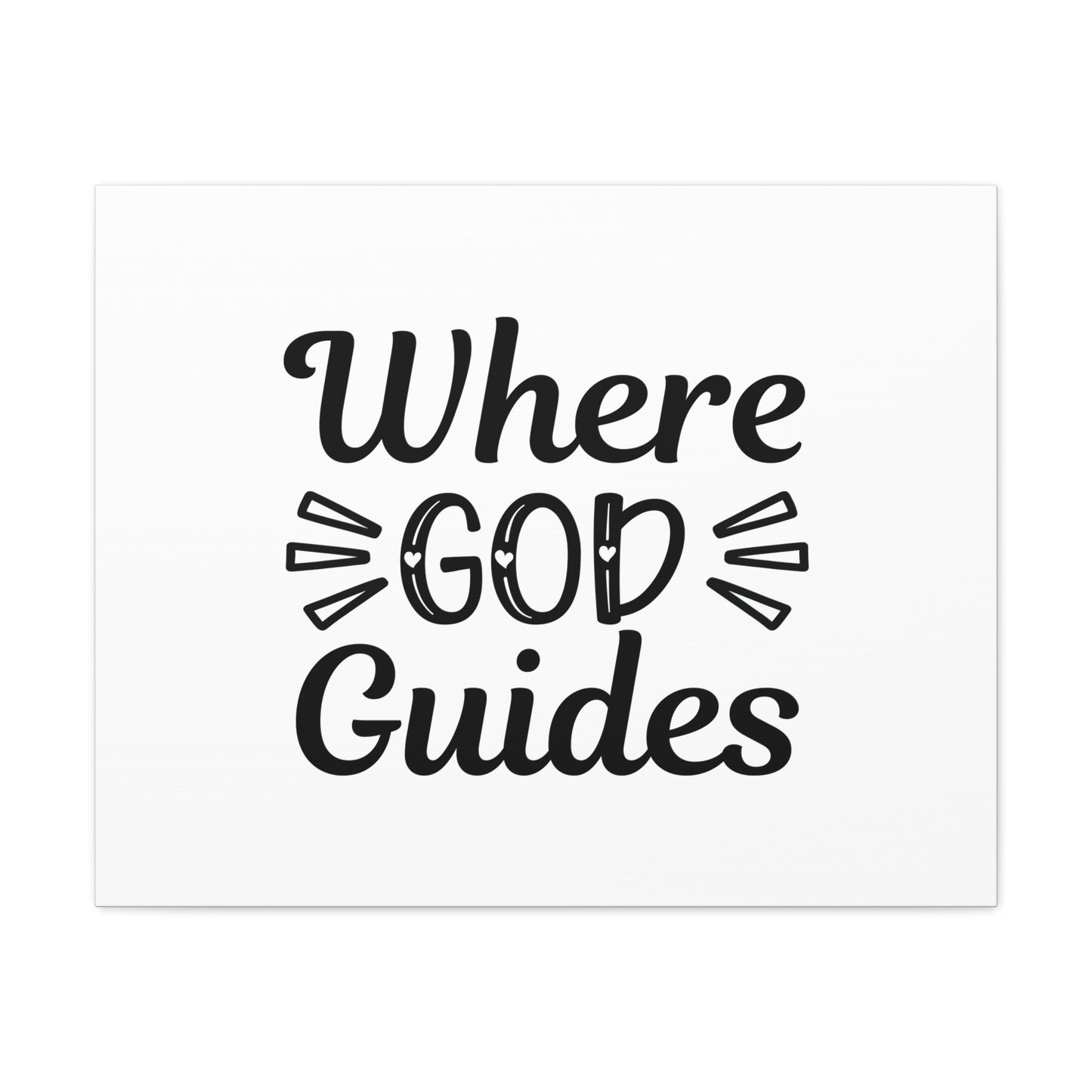 Where God Guides John 16:13 Christian Wall Art Bible Verse Print Ready to Hang