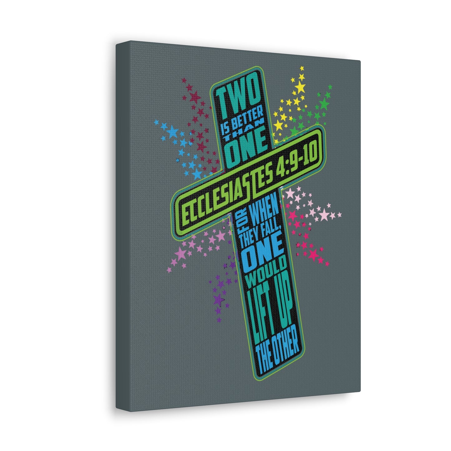 Two Is Better Than One Ecclesiastes 4:9 Bible Verse Canvas Christian Wall Art Ready To Hang