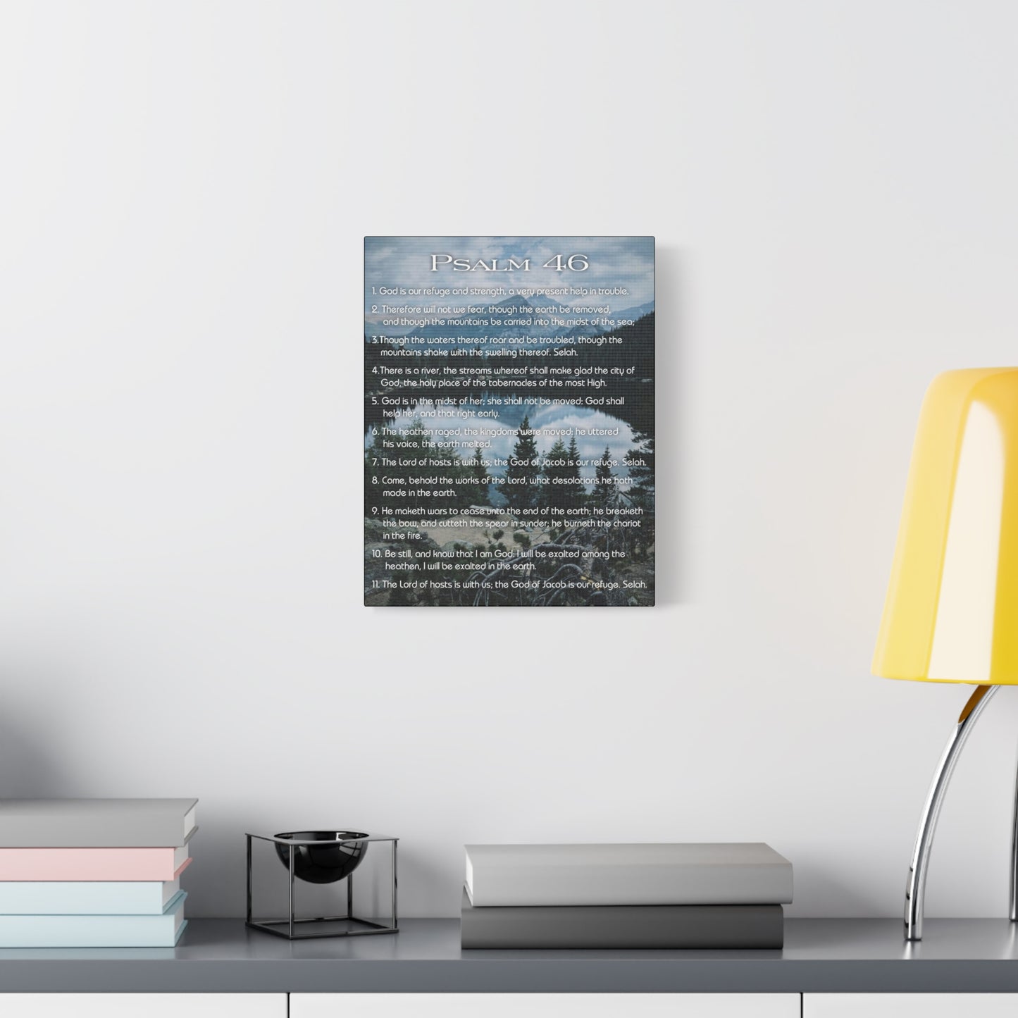 Scripture Walls Lord Reign In Me Psalm 46:11 Colored Christian Wall Art Print Ready to Hang