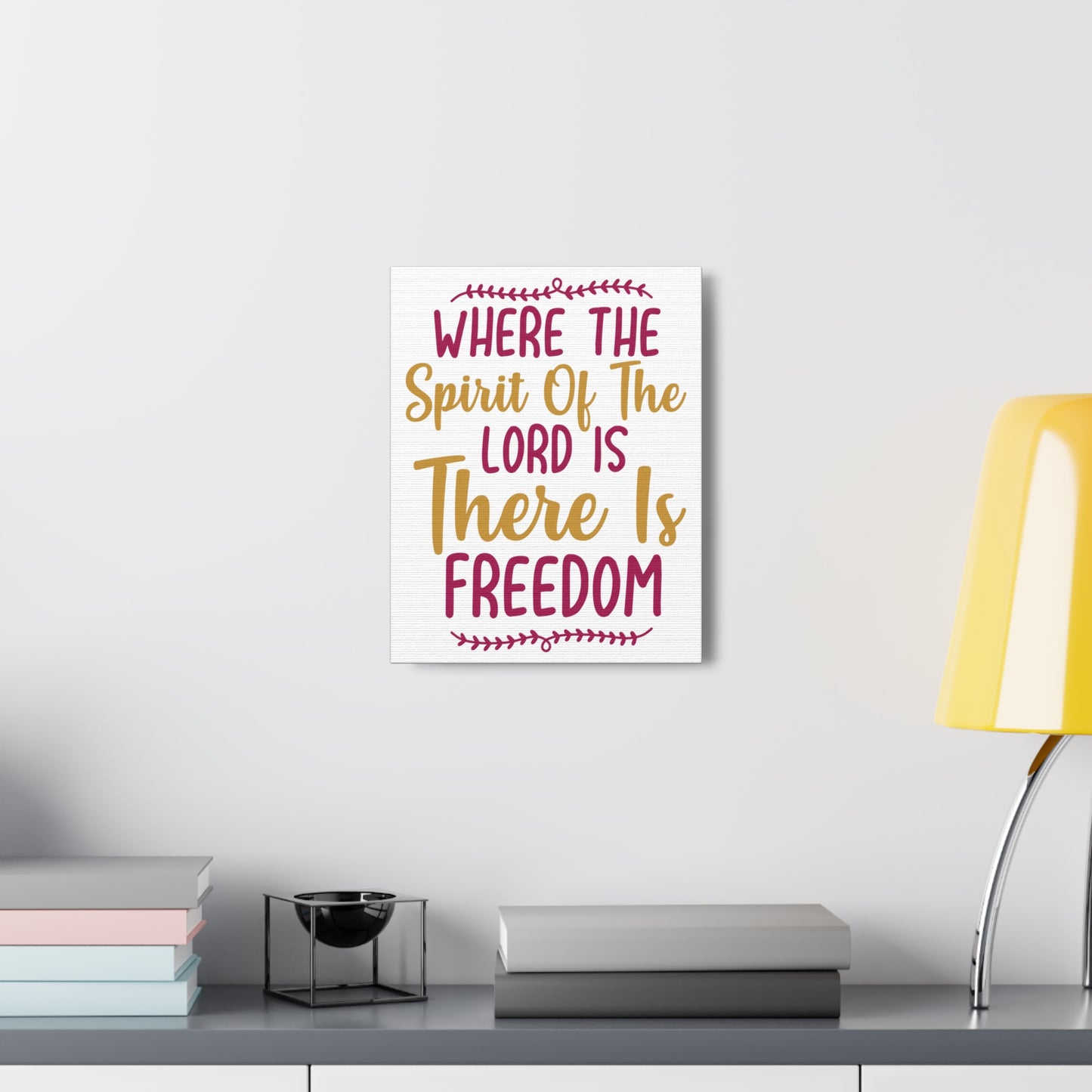 There Is Freedom 2 Corinthians 3:17 Christian Wall Art Print Ready to Hang