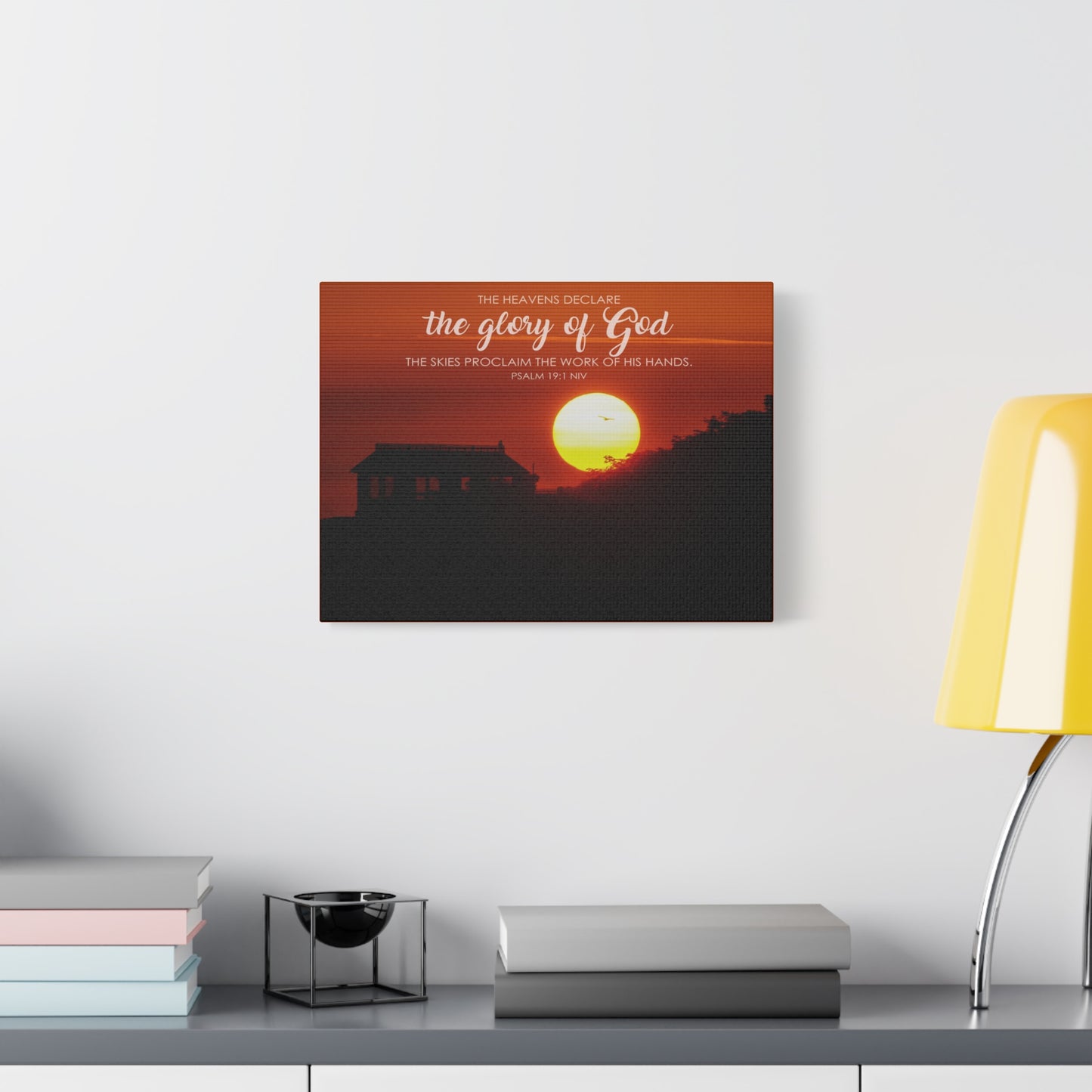 Scripture Walls The Heavens Psalm 19:1 Declare  Bible Verse Canvas Christian Wall Art Ready to Hang