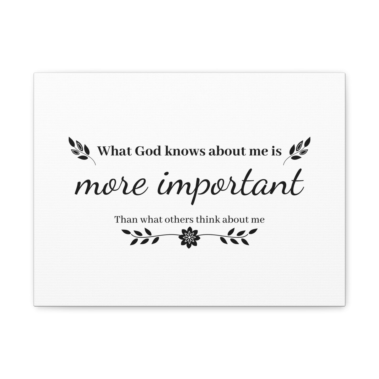 What God Knows About Me Is More Important Jeremiah 29:11 Christian Wall Art Bible Verse Print Ready to Hang