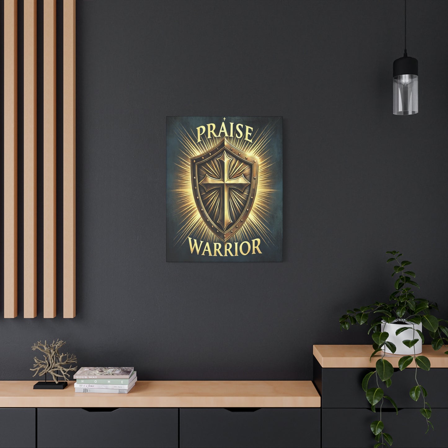 Scripture Walls Praise Warrior Psalm 149 Bible Verse Canvas Christian Wall Art Ready to Hang Unframed