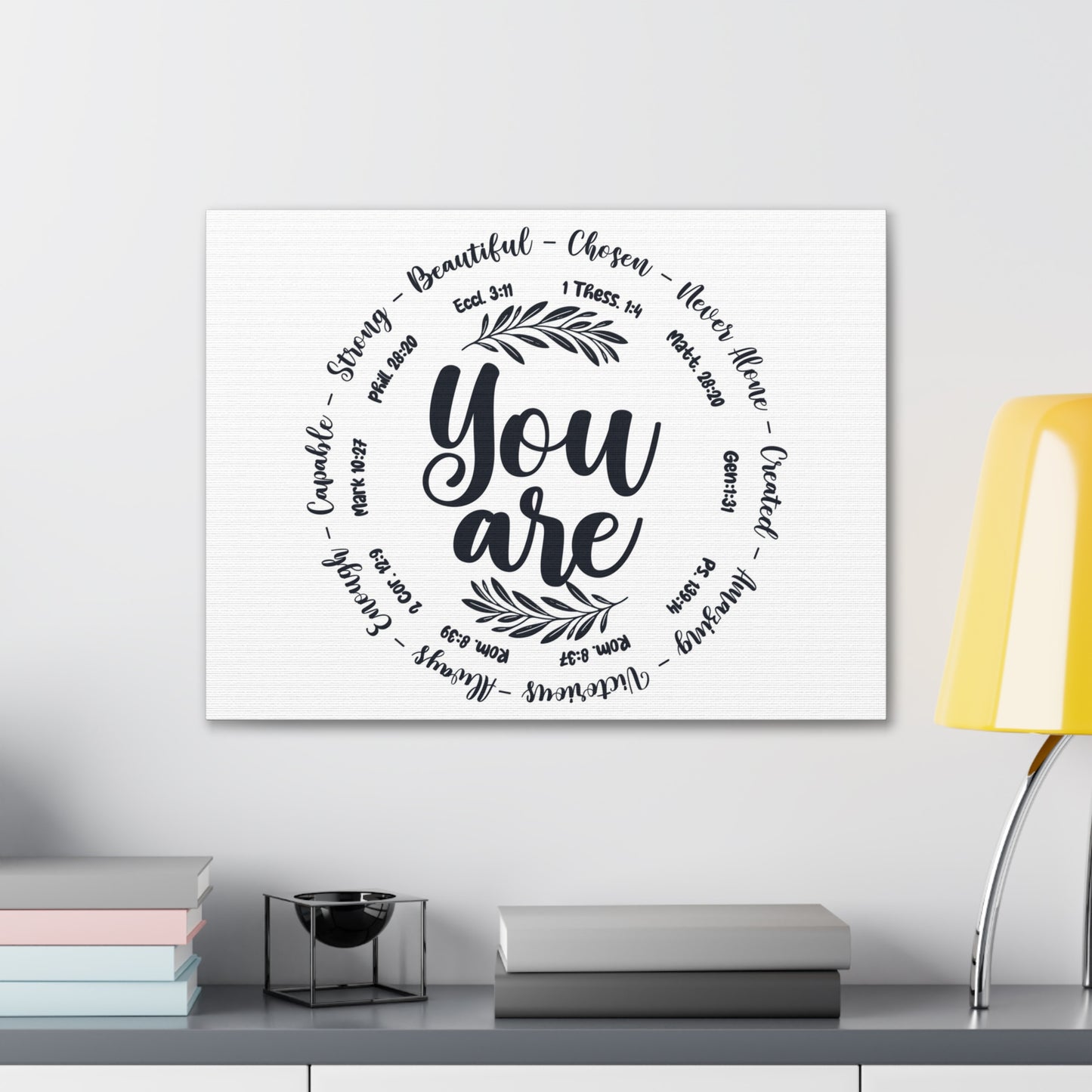 You Are What God Says You Are Bible Verse Canvas Christian Wall Art Ready to Hang Unframed