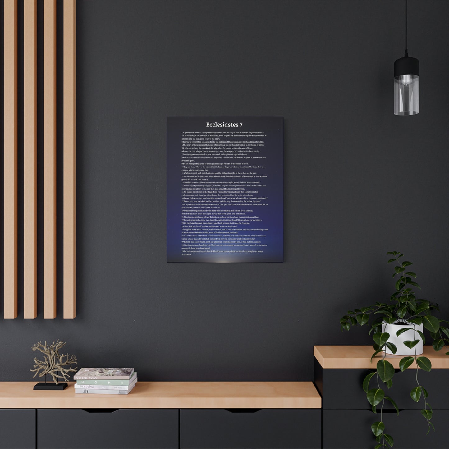 Scripture Walls Wisdom's Advantage Ecclesiastes 7 Bible Verse Canvas Christian Wall Art Ready to Hang