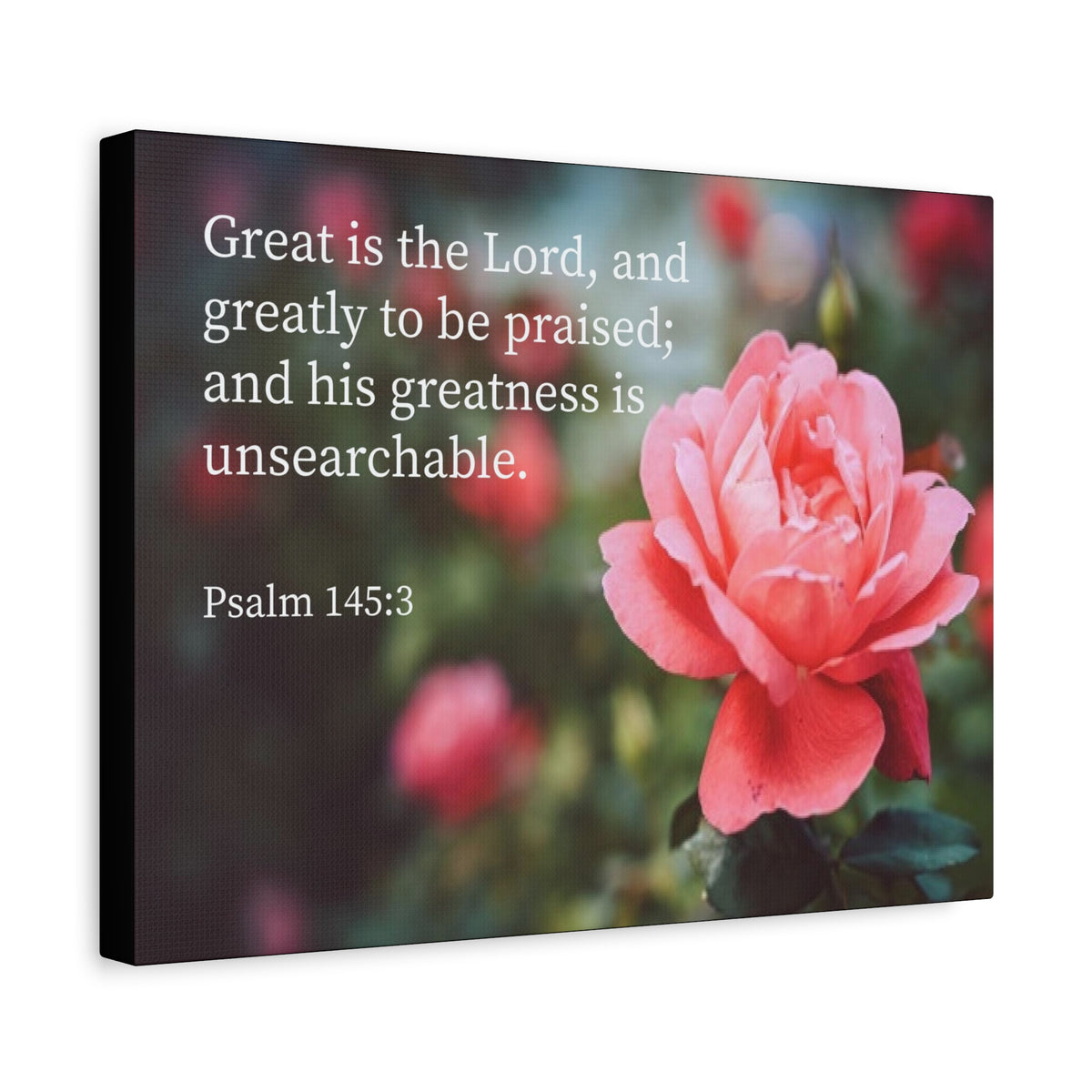 Scripture Canvas Greart is The Lord Psalm 56:3 Christian Wall Art Bible Verse Print Ready to Hang