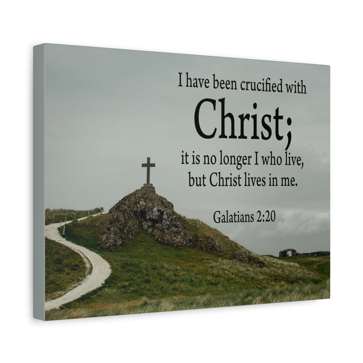 Scripture Walls Canvas No Longer I But Christ Galatians 2:20 Wall Art Christian Home Decor