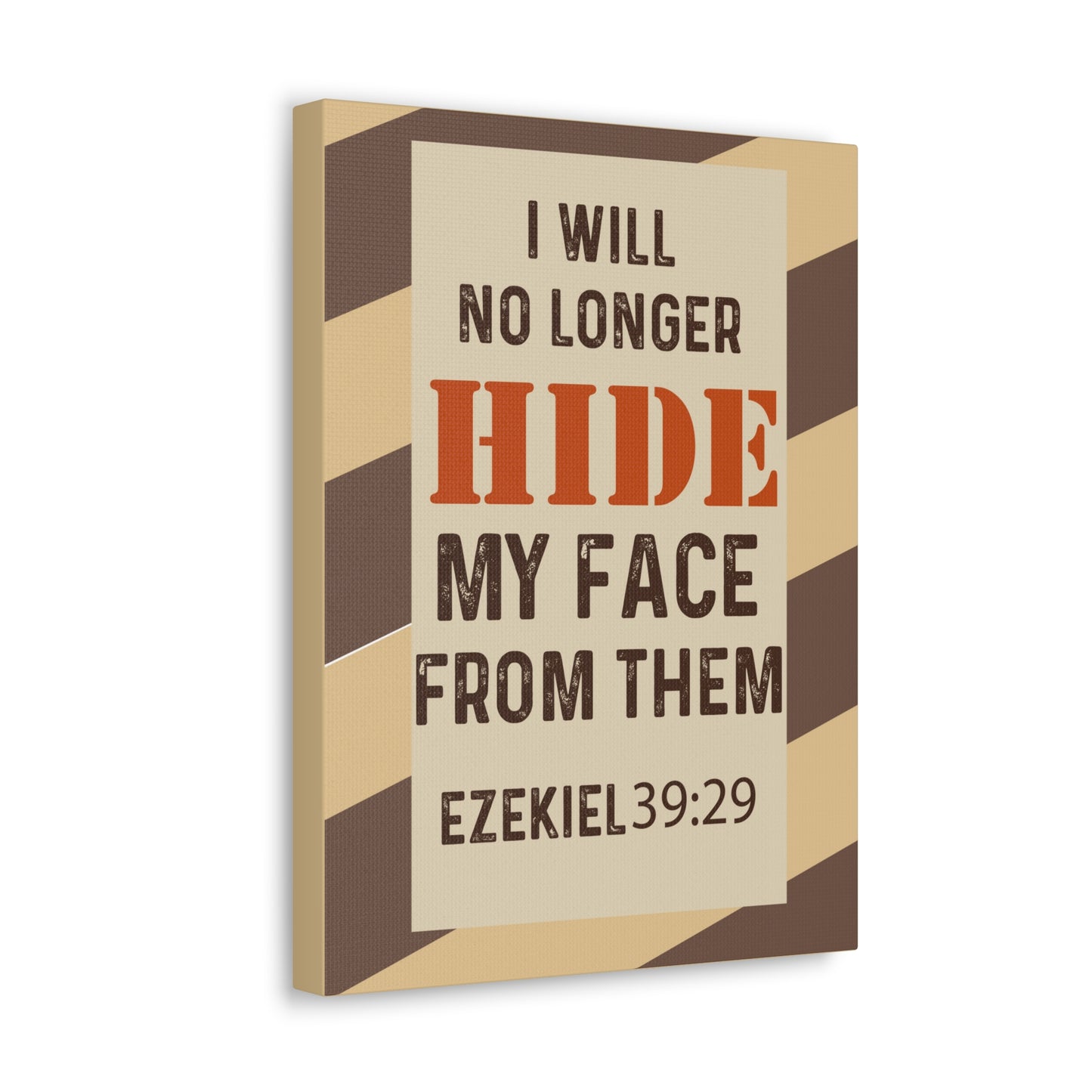 Will No Longer Hide Ezekiel 39:29 Christian Wall Art Bible Verse Print Ready to Hang