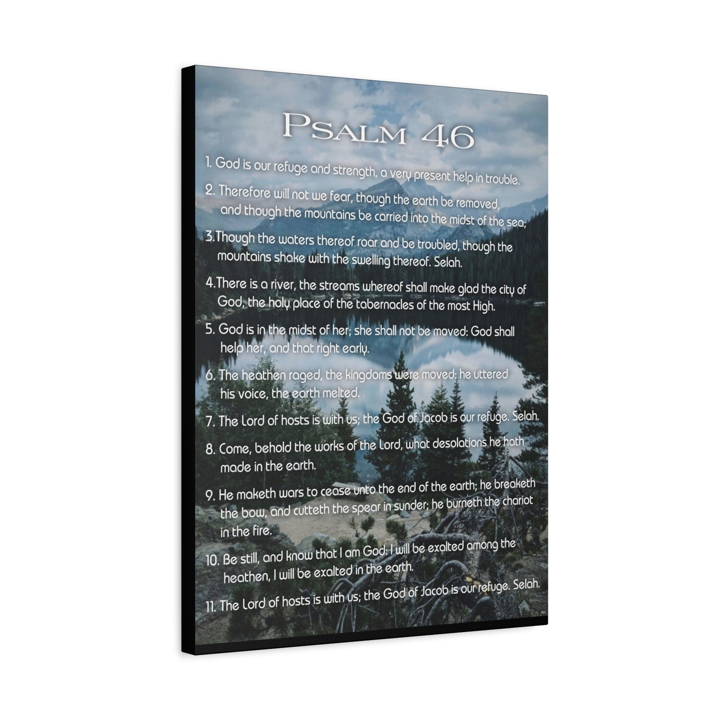 Scripture Walls Lord Reign In Me Psalm 46:11 Colored Christian Wall Art Print Ready to Hang