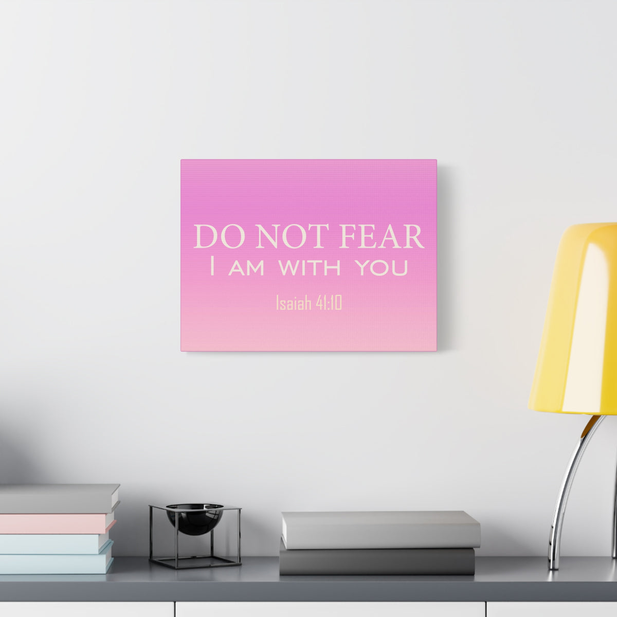 Scripture Canvas I Am With You Isaiah 41:10 Christian Wall Art Bible Verse Print Ready to Hang