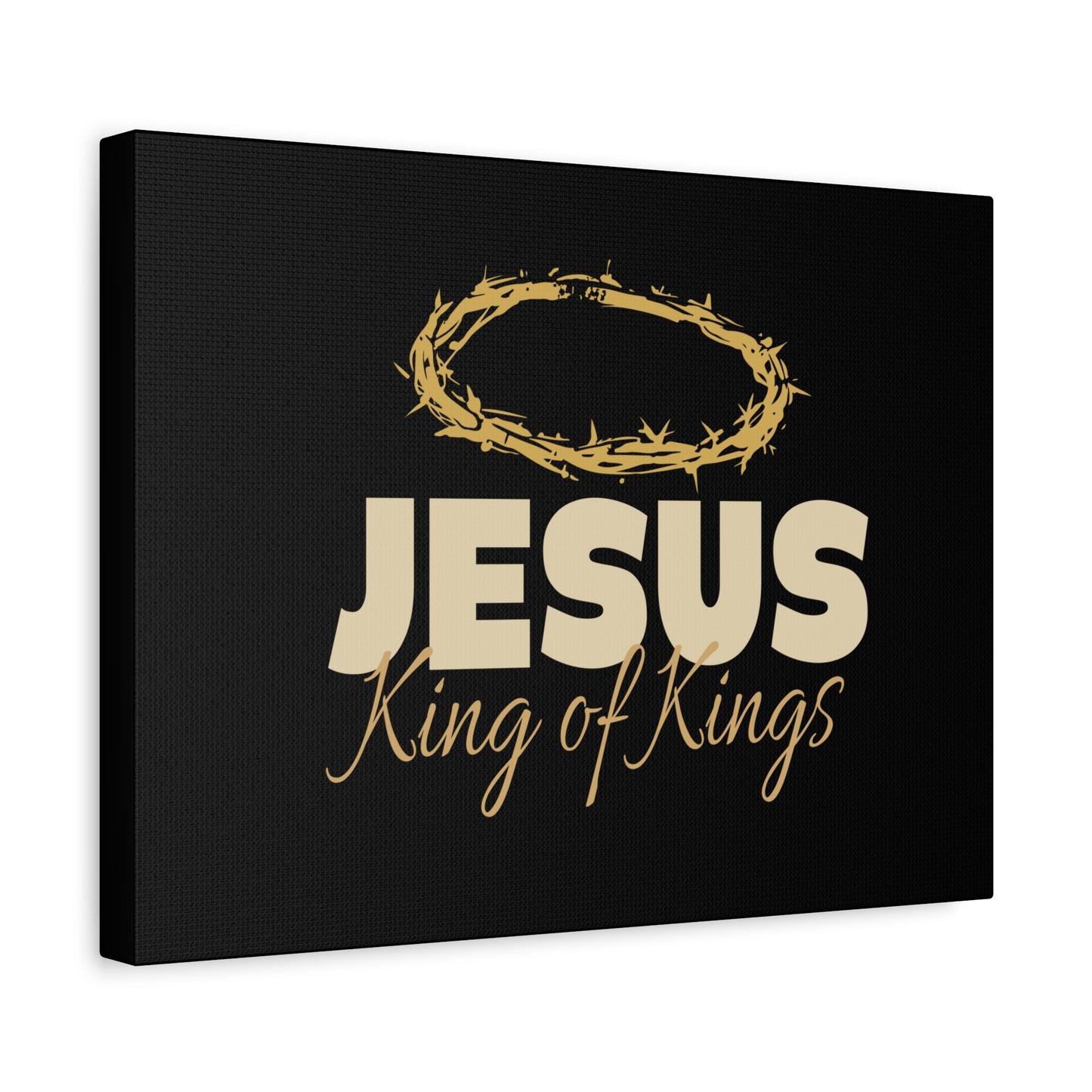 Scripture Walls Jesus King of Kings Bible Verse Canvas Christian Wall Art Ready to Hang Unframed