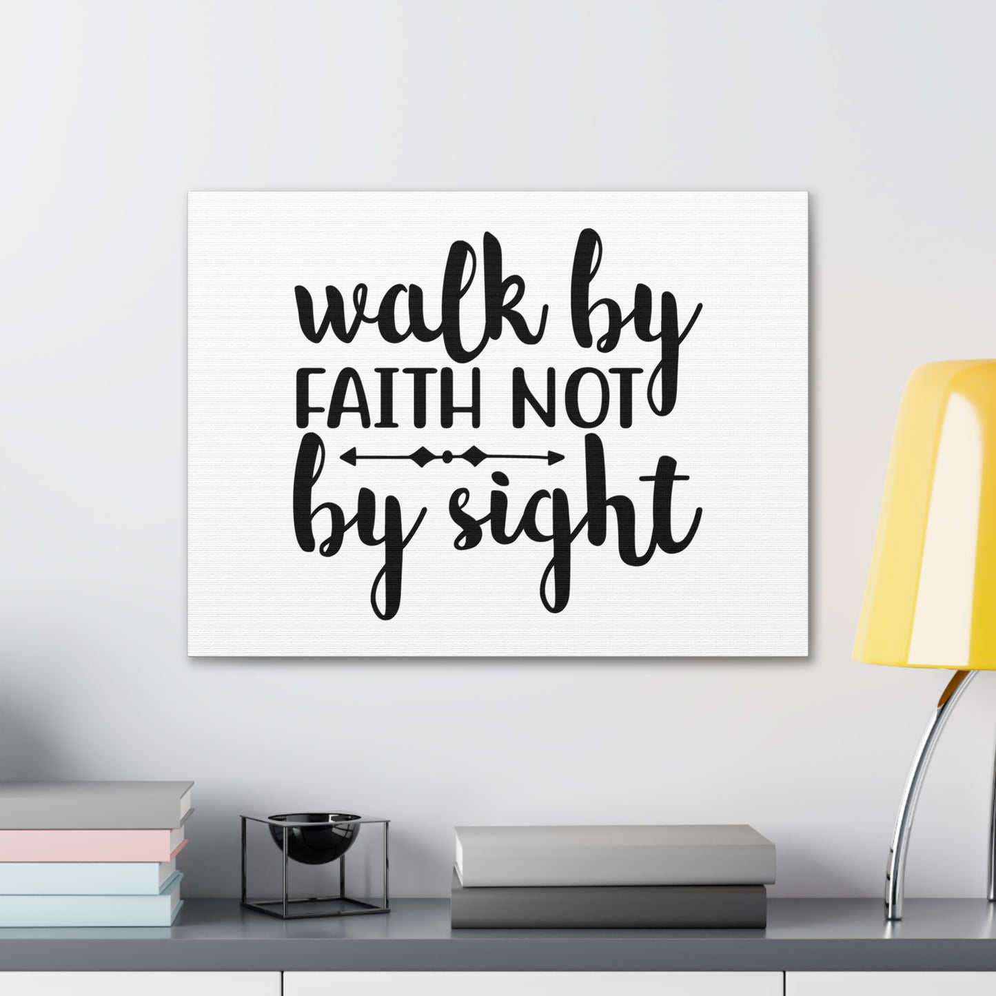 Walk By Faith Not By Sight 2 Corinthians 5:7 Christian Wall Art Bible Verse Print Ready to Hang