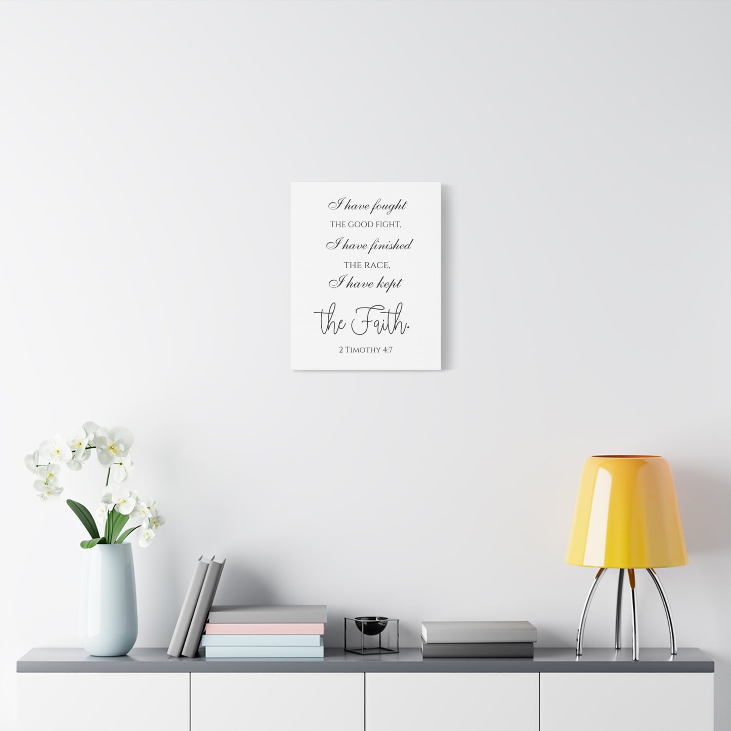 Scripture Walls 2 Timothy 4:7 I Have Kept the Faith Bible Verse Canvas Christian Wall Art Ready to Hang Unframed
