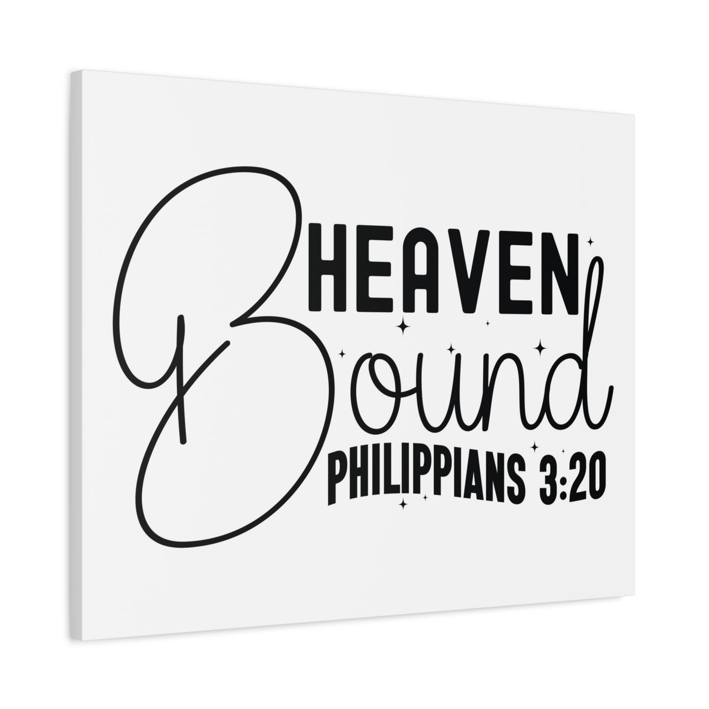 Scripture Walls Philippians 3:20 I am Heaven Bound Bible Verse Canvas Christian Wall Art Ready to Hang Unframed