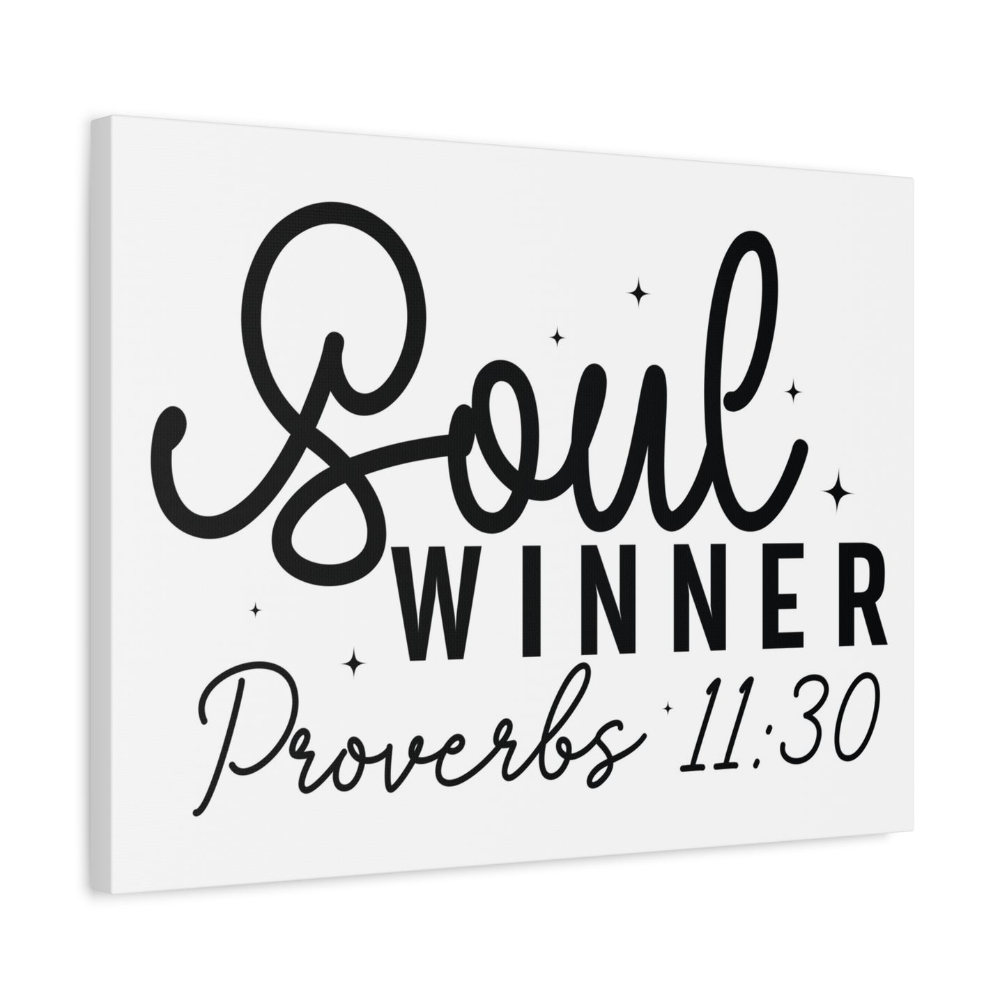 Scripture Walls Proverbs 11:30 Soul Winner Bible Verse Canvas Christian Wall Art Ready to Hang Unframed