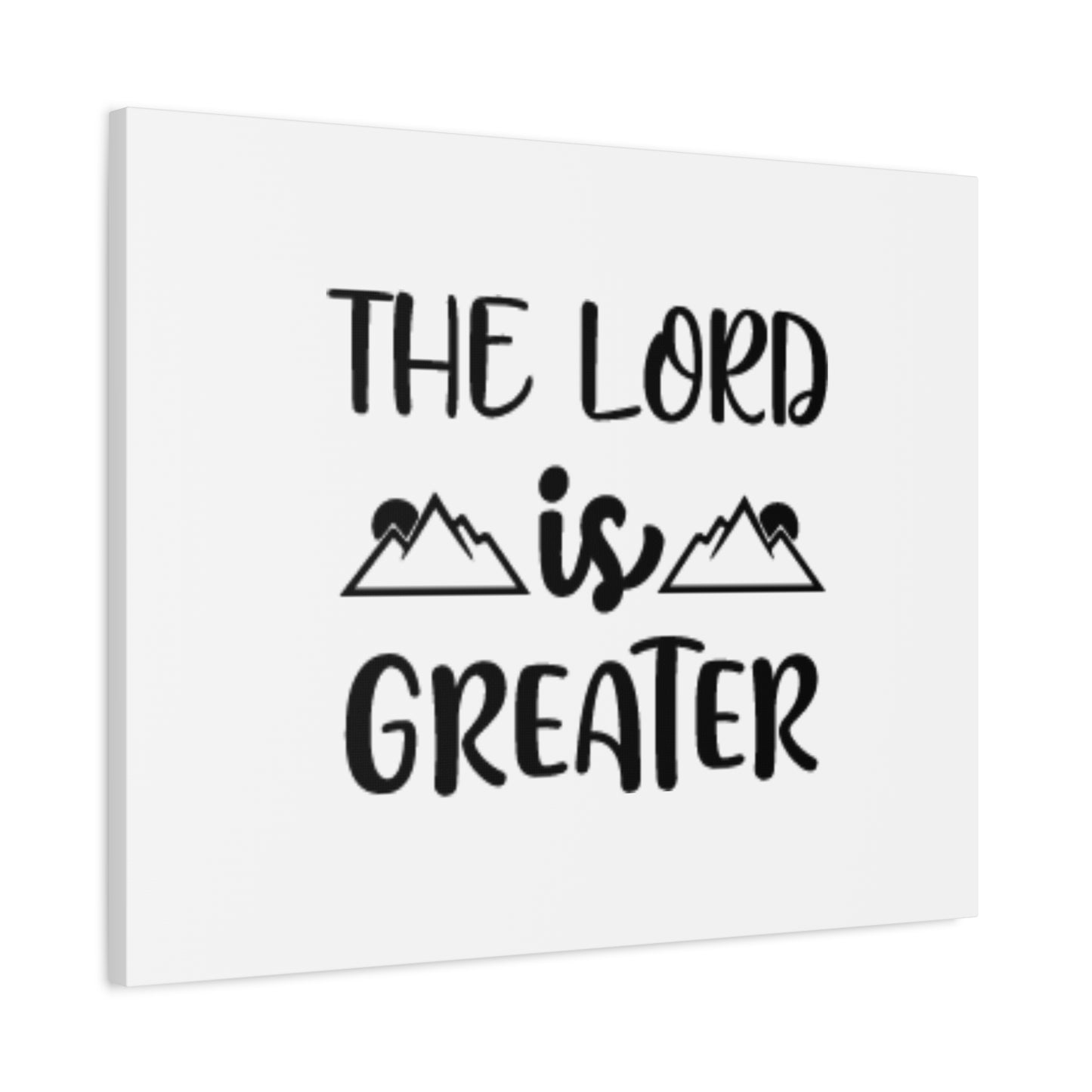 Scripture Canvas The Lord Is Greater Psalm 96:4 Christian Wall Art Bible Verse Print Ready to Hang