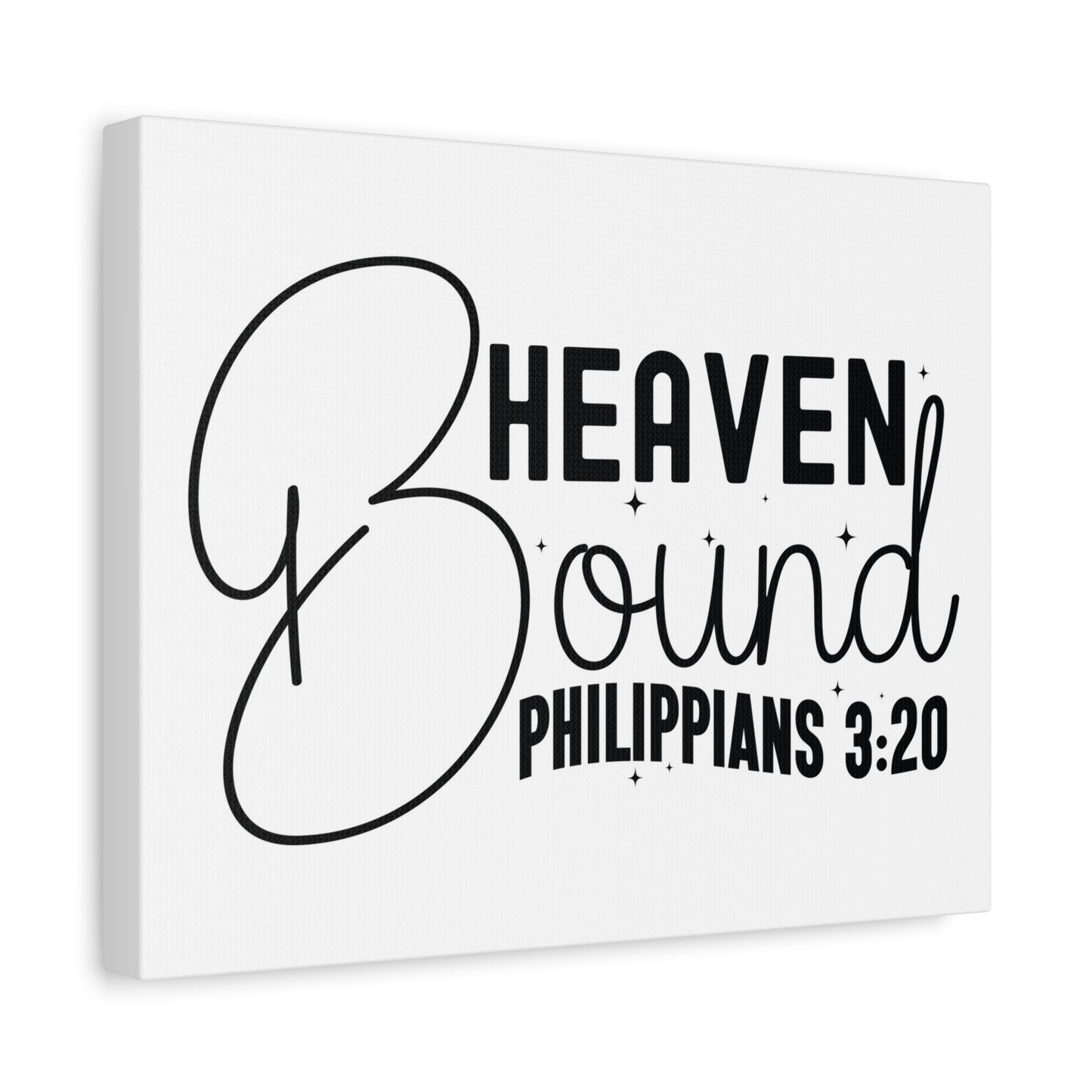 Scripture Walls Philippians 3:20 I am Heaven Bound Bible Verse Canvas Christian Wall Art Ready to Hang Unframed