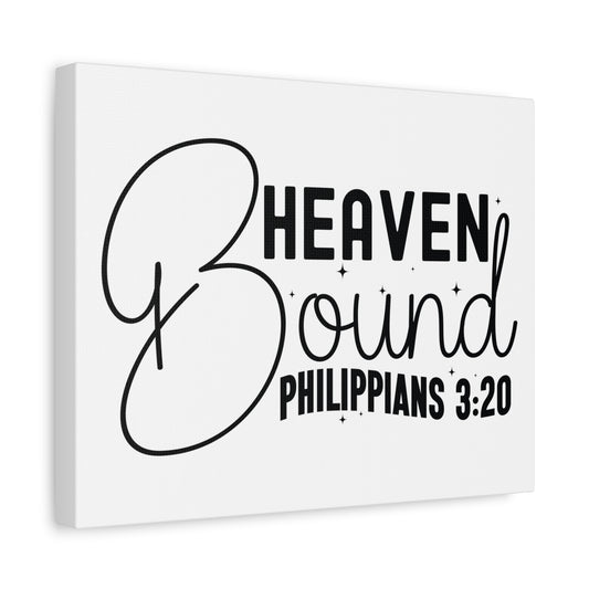 Scripture Walls Philippians 3:20 I am Heaven Bound Bible Verse Canvas Christian Wall Art Ready to Hang Unframed