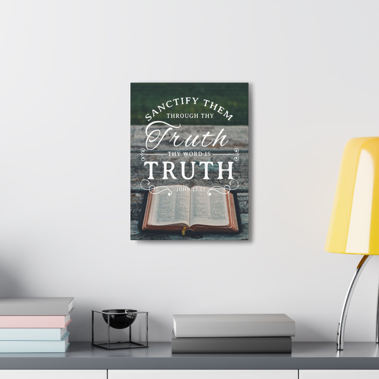 Thy Word is Truth John 17:17 Christian Wall Art Bible Verse Print Ready to Hang