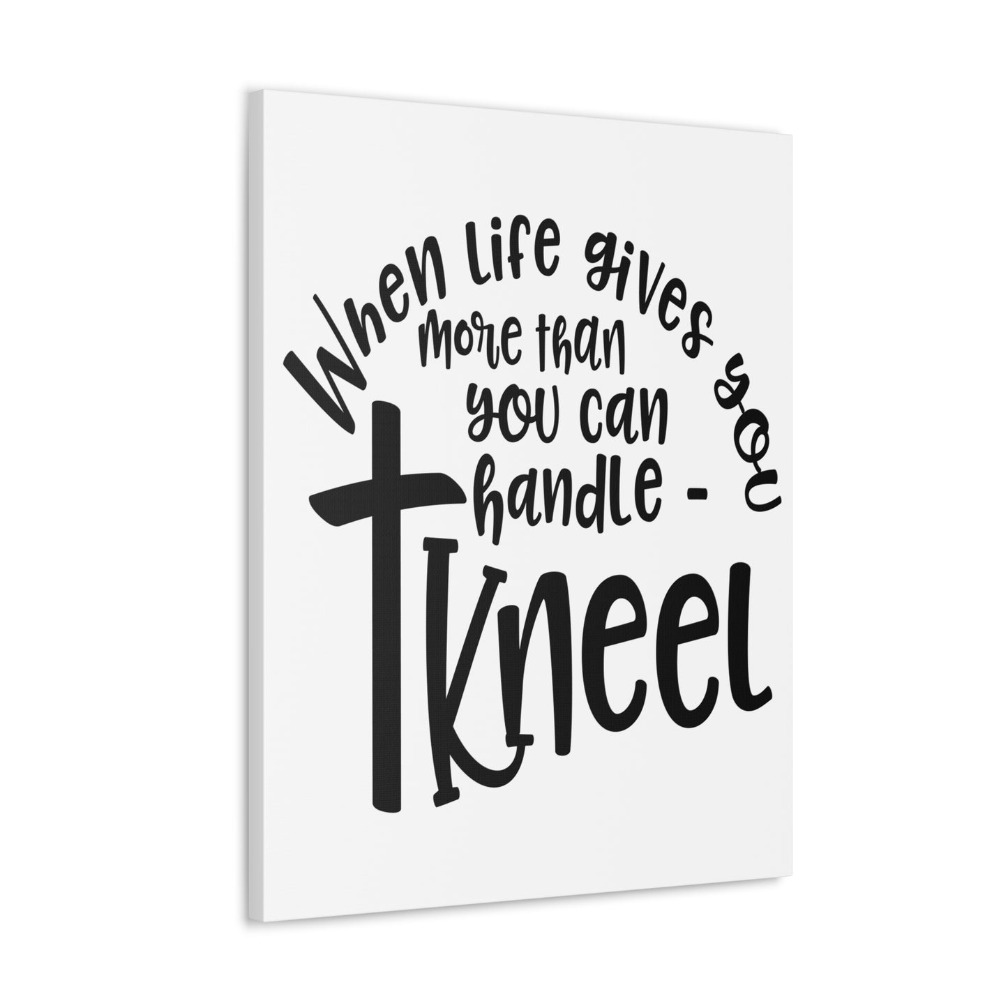 When Life Gives Matthew 11:28 Christian Wall Art Print Ready to Hang