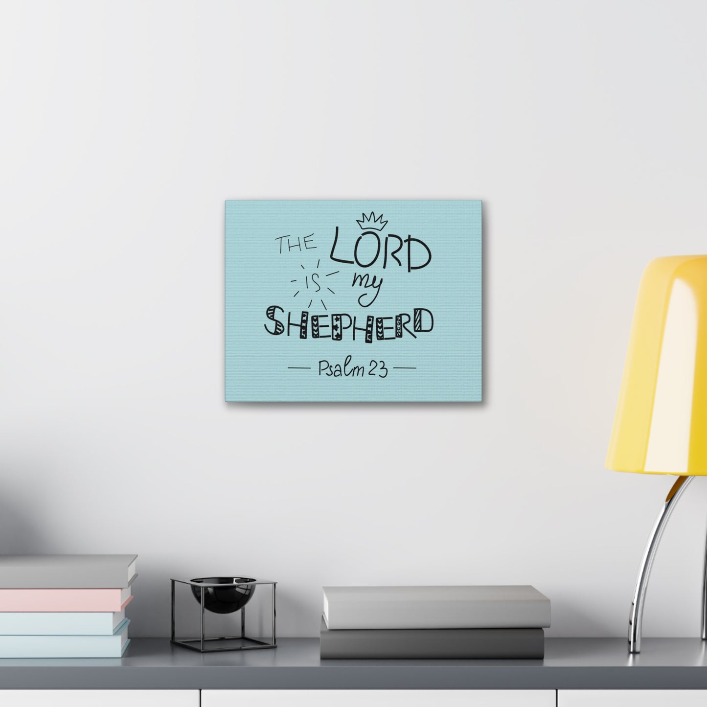 The Lord Is My Shepherd Psalm 23 Christian Wall Art Bible Verse Print Ready To Hang