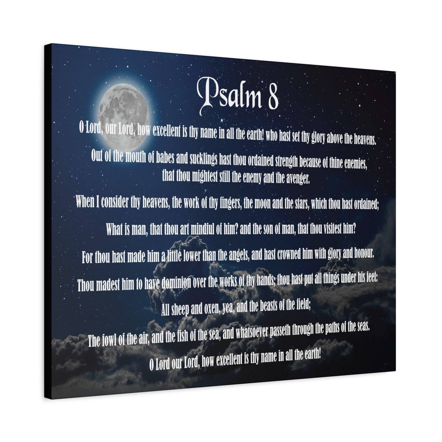 Scripture Walls Surrounded By Your Glory Psalm 8:1 Christian Wall Art Bible Verse Print Ready to Hang