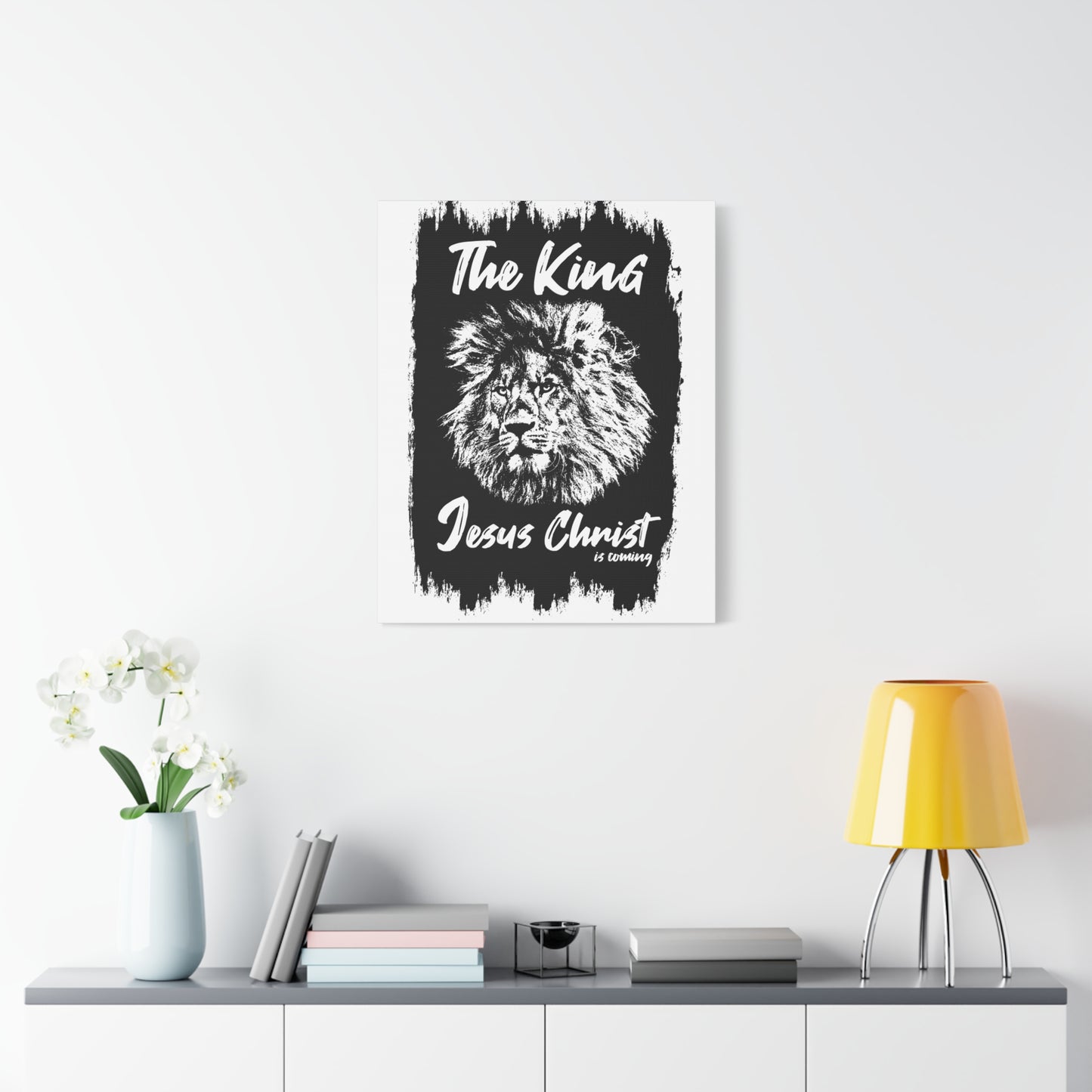 Scripture Walls King Jesus is Coming Bible Verse Canvas Christian Wall Art Ready to Hang Unframed