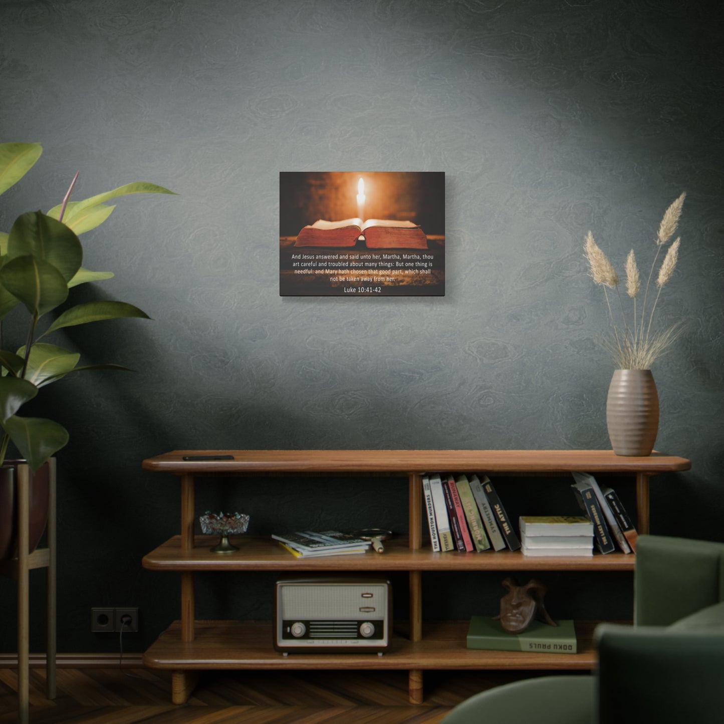 Scripture Walls  Luke 10:41-42 Christian Wall Art Print Ready to Hang Unframed