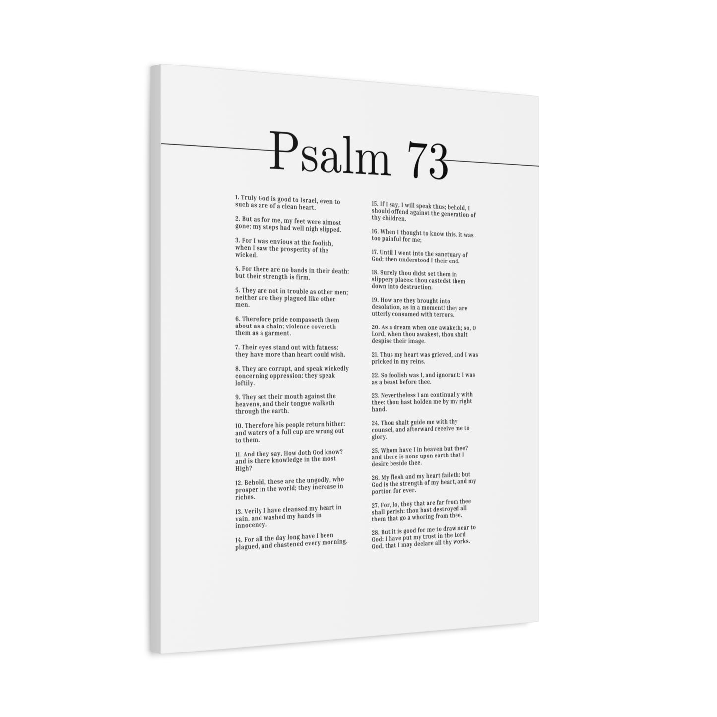 Scripture Canvas Truly God Is Good Psalm 73 Christian Wall Art Bible Verse Print Ready to Hang