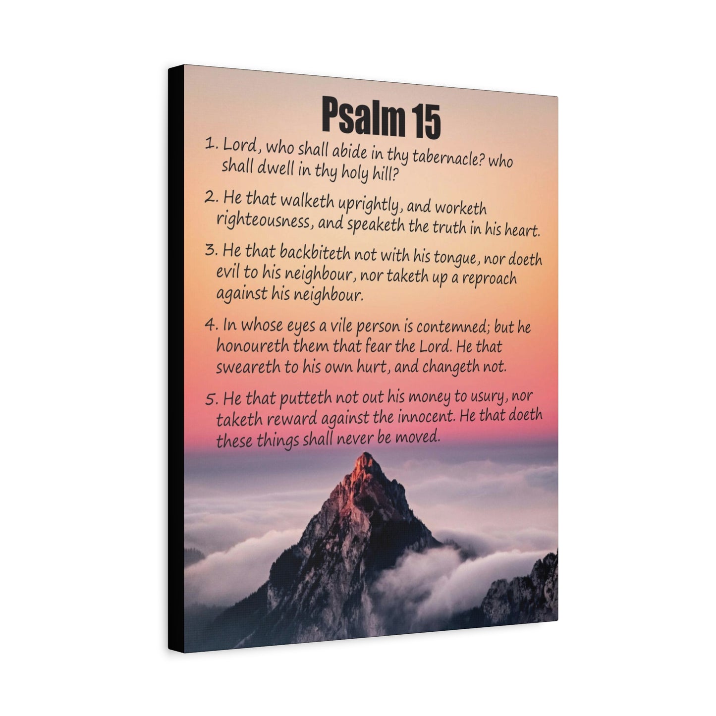 Scripture Walls Abide in God's Sanctuary Psalm 15:2 Christian Wall Art Print Ready to Hang
