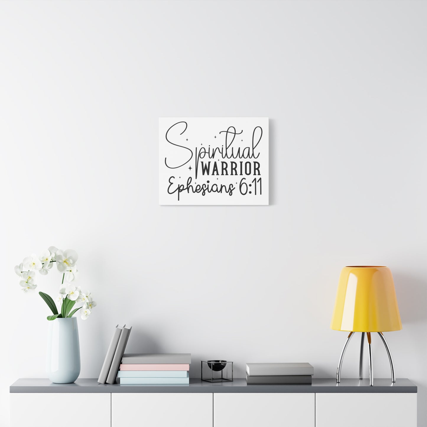 Scripture Walls Ephesians 6:11 A Spiritual Warrior Bible Verse Canvas Christian Wall Art Ready to Hang Unframed