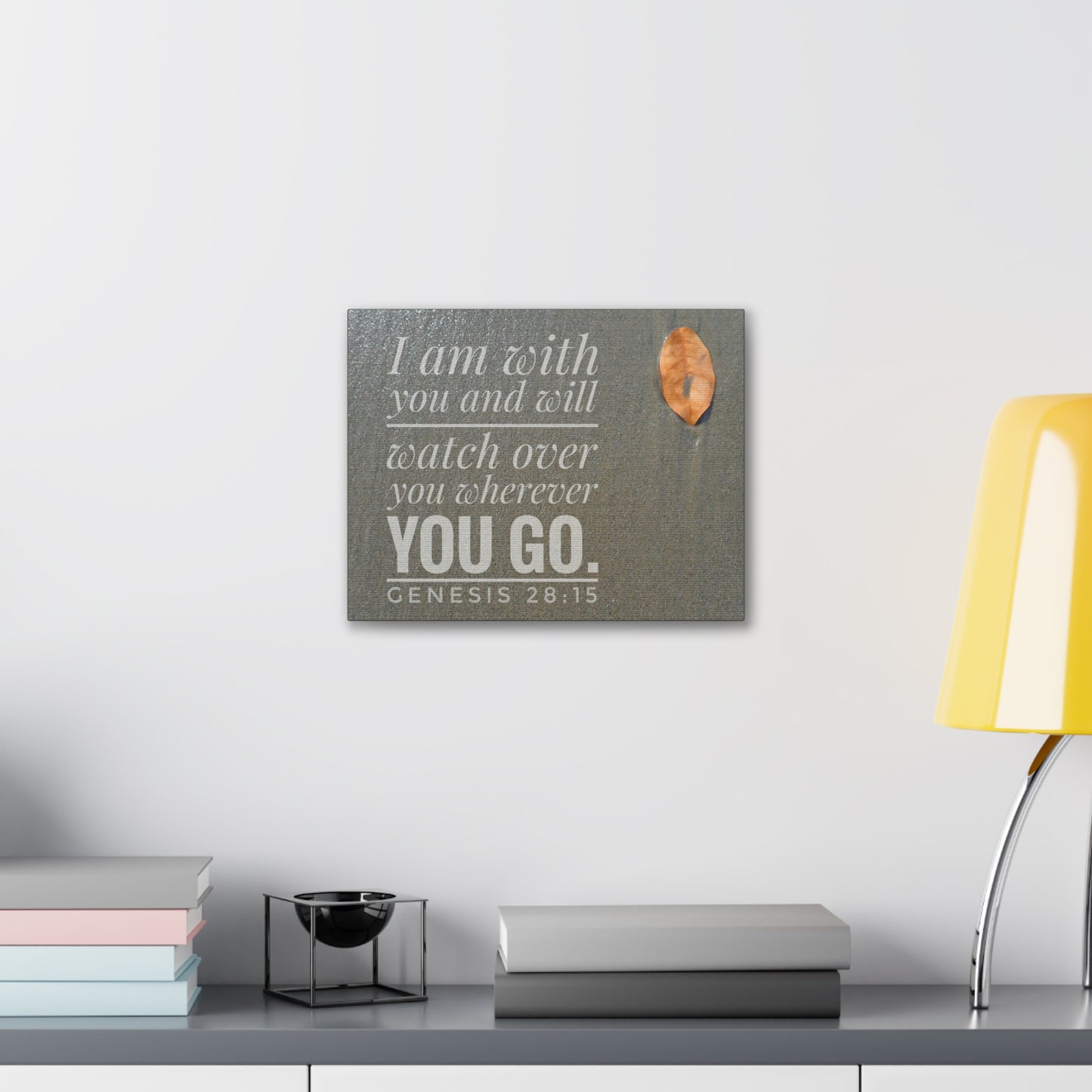 Watch Over You Genesis 28:15 Bible Verse Canvas Christian Wall Art Ready to Hang
