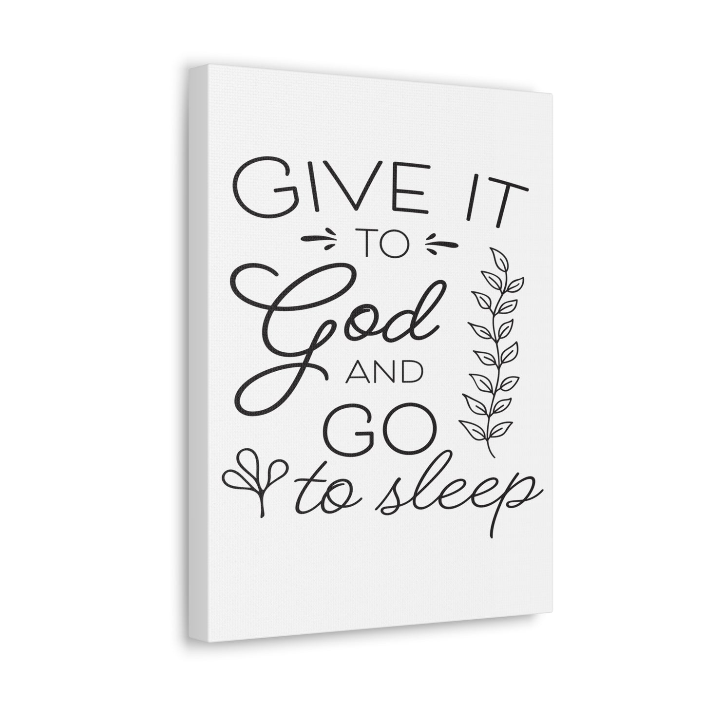 To God And Psalm 4:8 Christian Wall Art Print Ready to Hang
