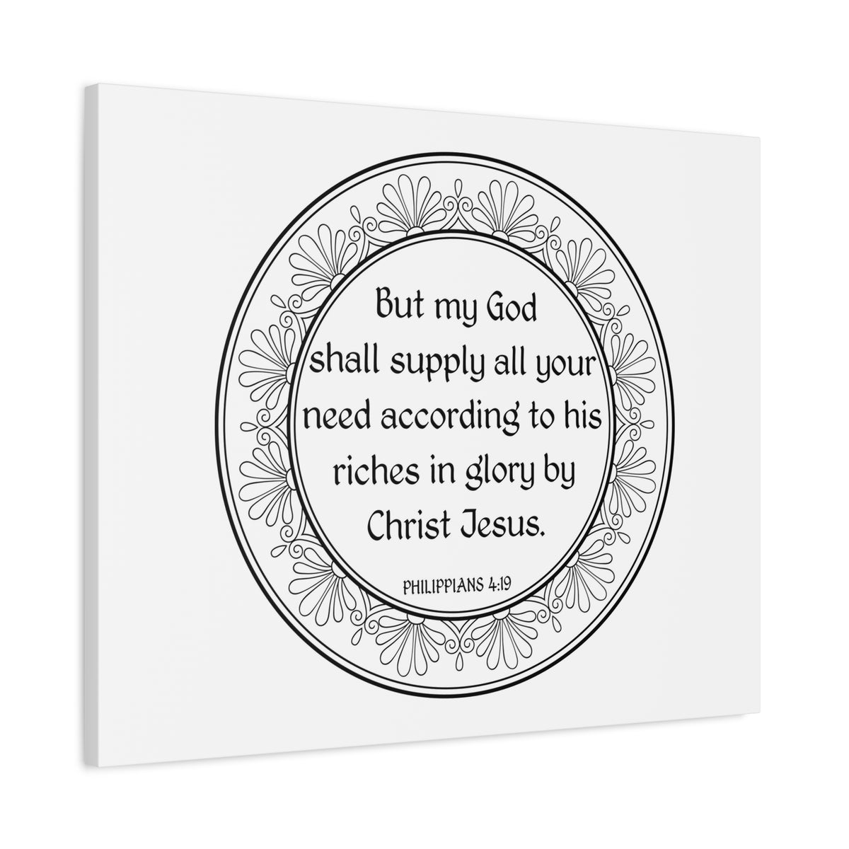 Scripture Walls God Shall Supply All Your Need Bible Verse Canvas Christian Wall Art Ready to Hang