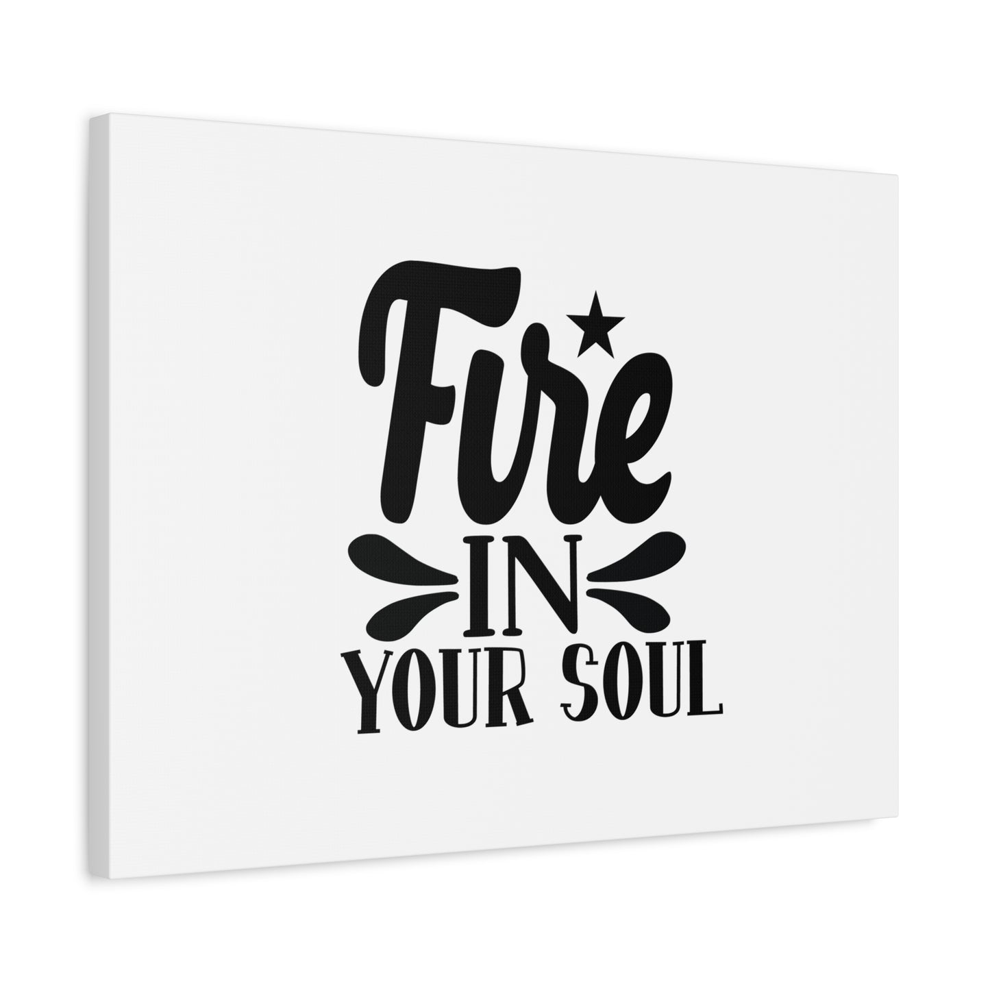 Scripture Canvas Fire In Your Soul Psalm 39:3 Christian Wall Art Bible Verse Print Ready to Hang