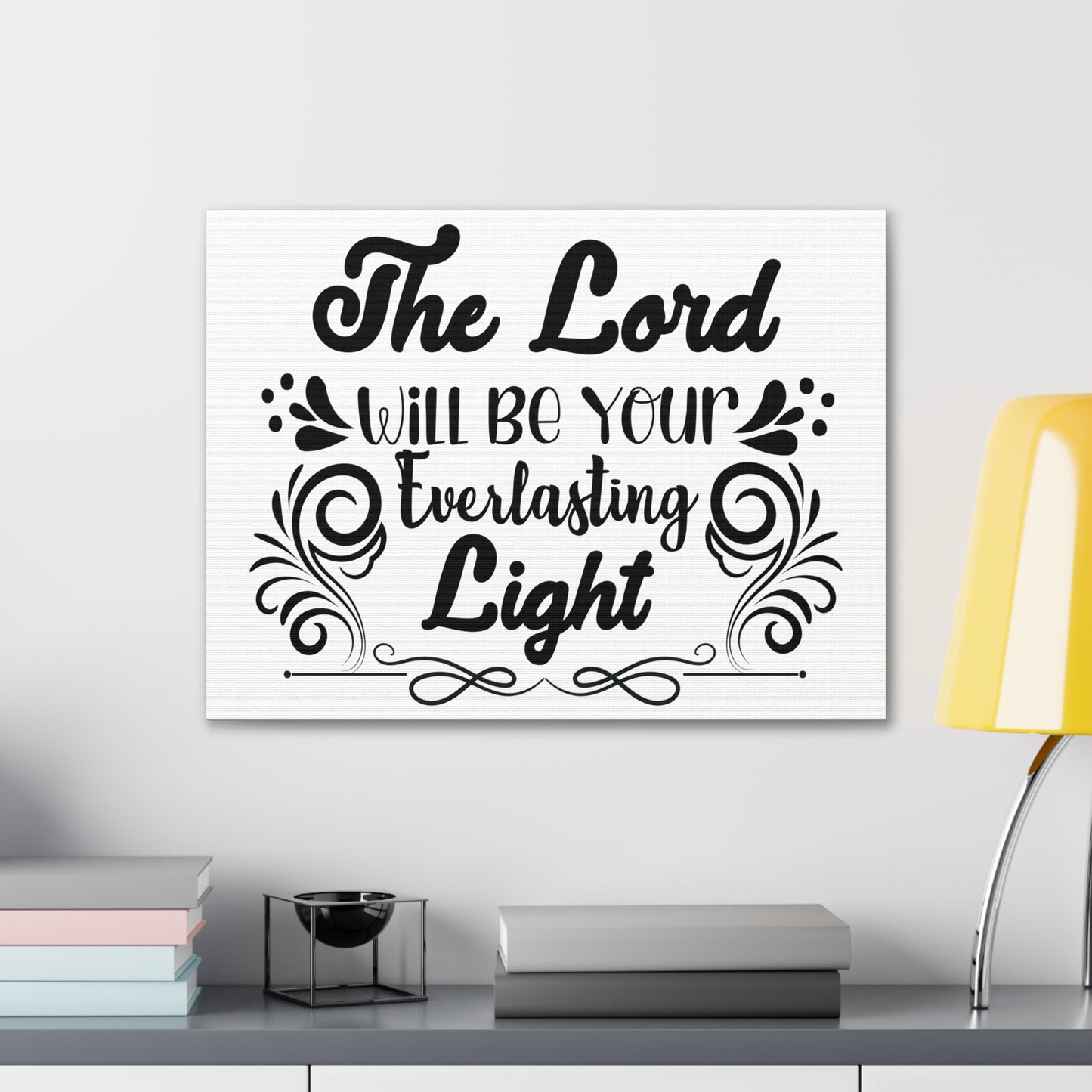 The Lord Will Be Your Everlasting Light Isaiah 60:20 Christian Wall Art Bible Verse Print Ready to Hang
