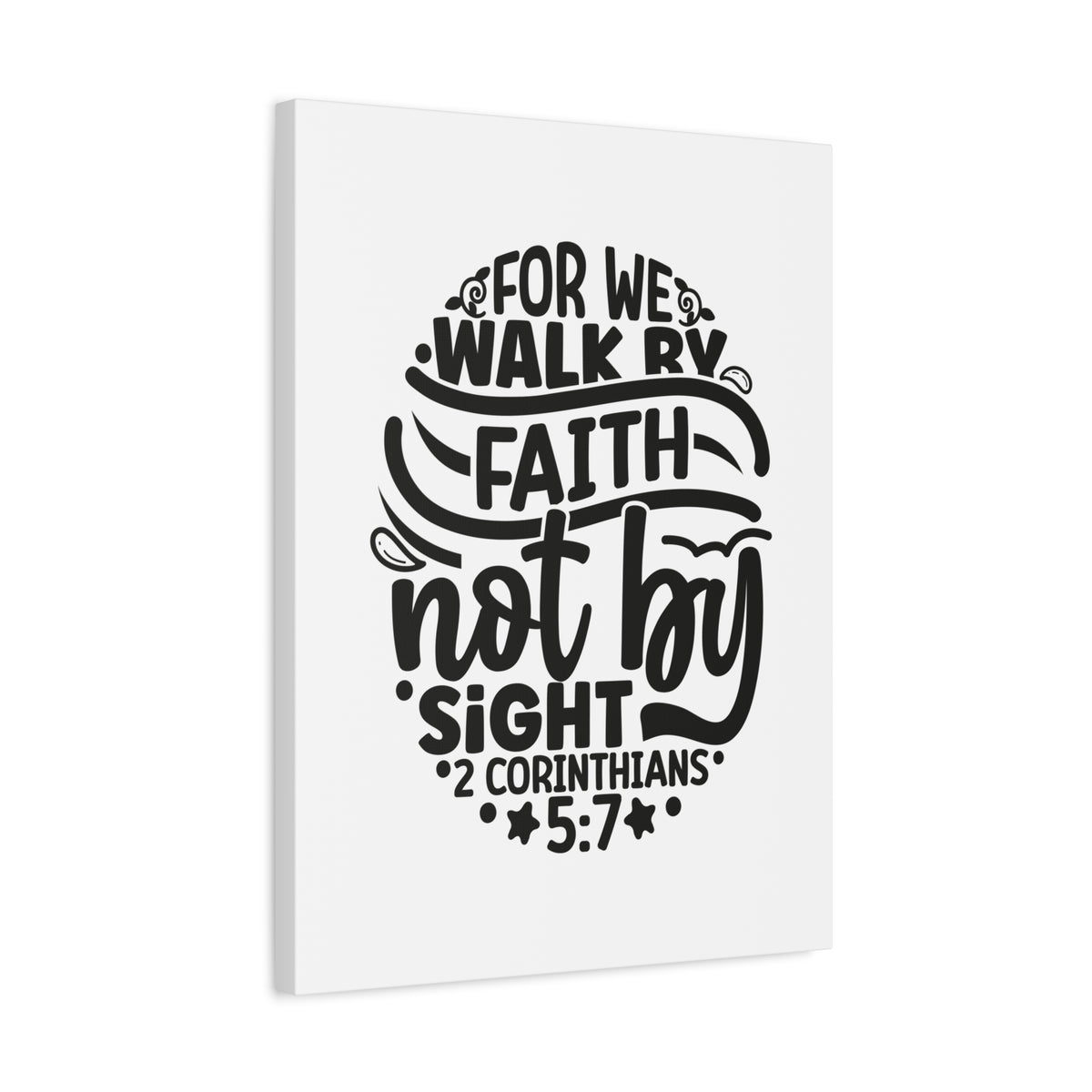 Scripture Walls Walk by Faith 2 Corinthians 5:7 Bible Verse Canvas Christian Wall Art Ready to Hang Unframed