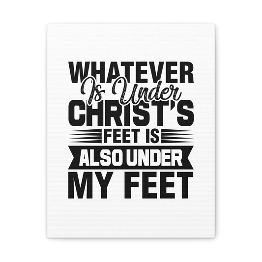 Under Christ's Feet 2 Corinthians 13:5 Christian Wall Art Bible Verse Print Ready to Hang