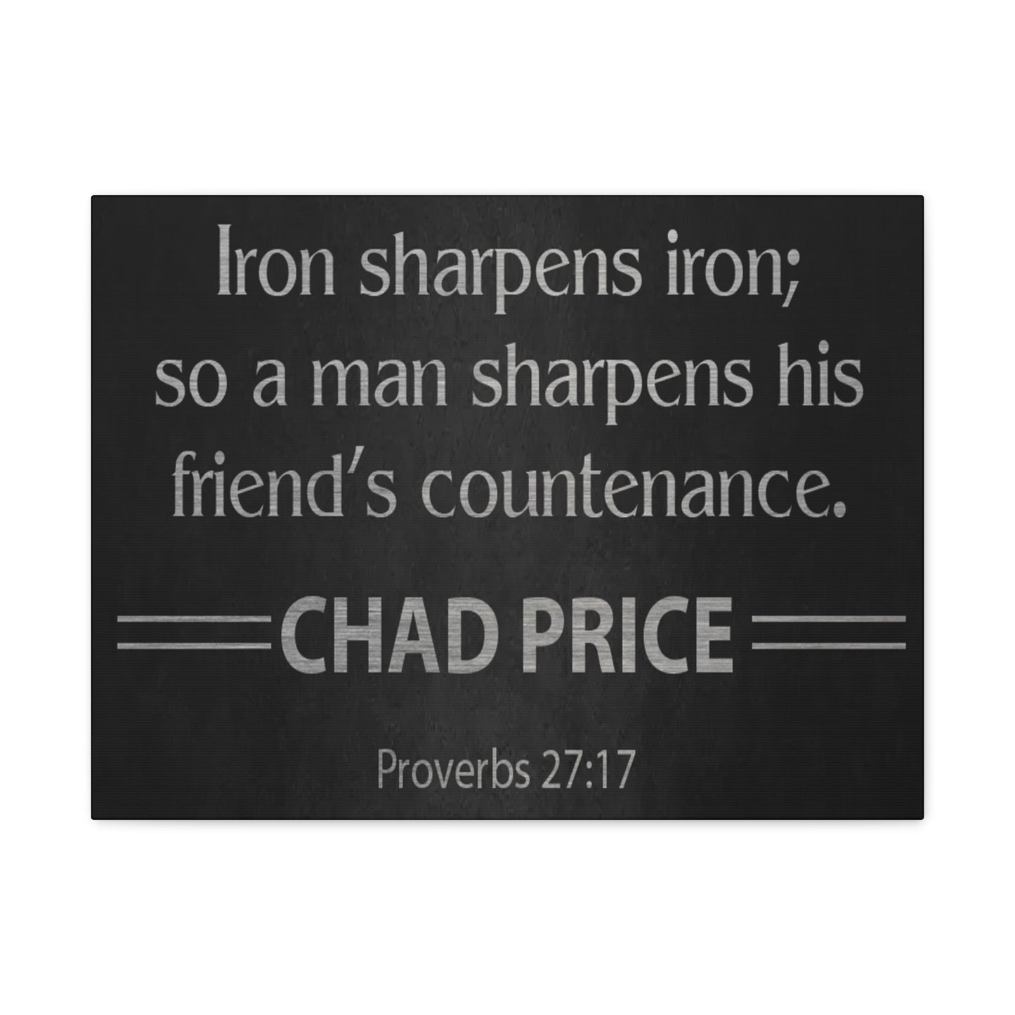 Personalized Proverbs 27:17