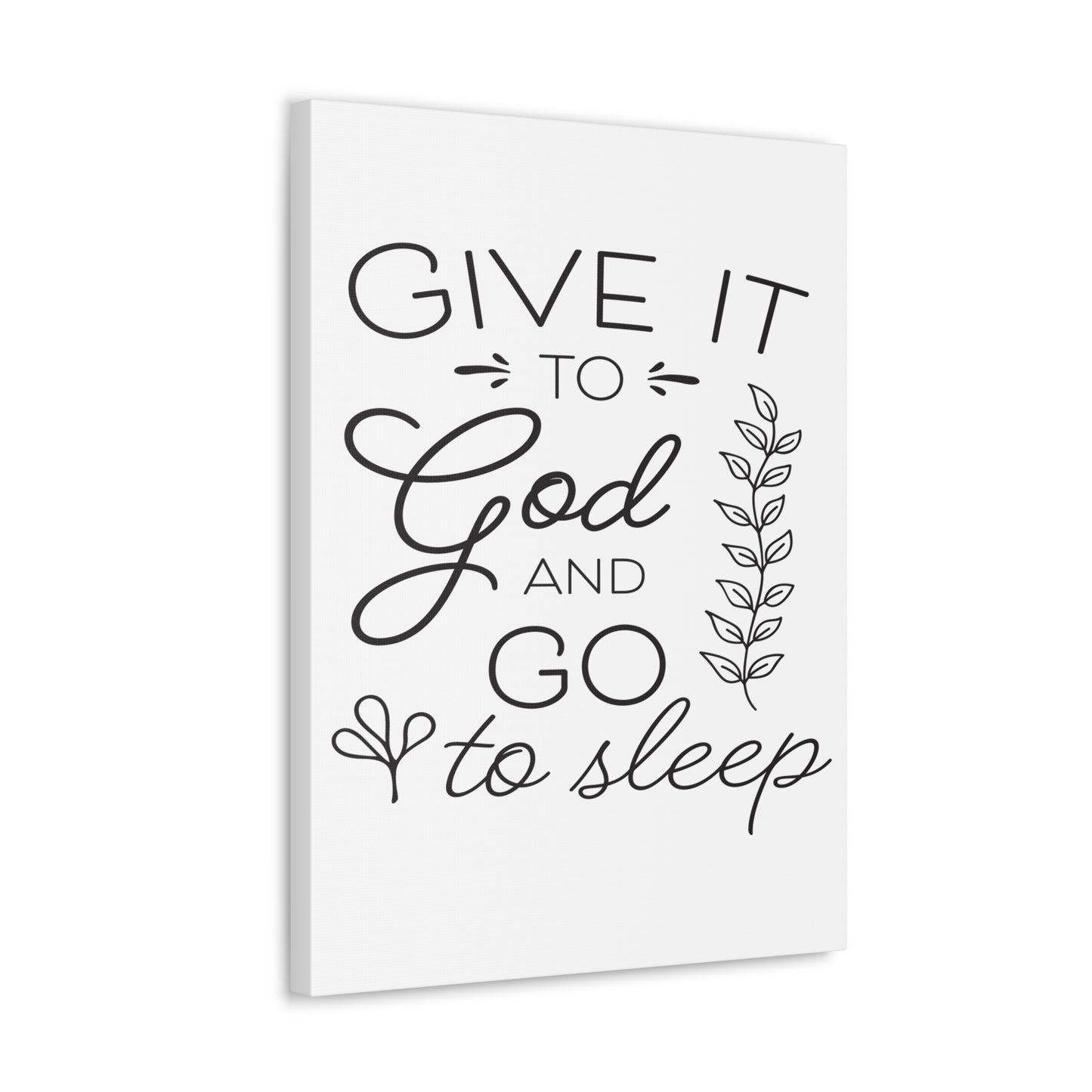 To God And Psalm 4:8 Christian Wall Art Print Ready to Hang
