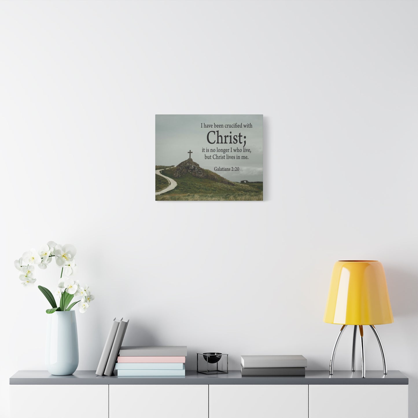Scripture Walls Canvas No Longer I But Christ Galatians 2:20 Wall Art Christian Home Decor
