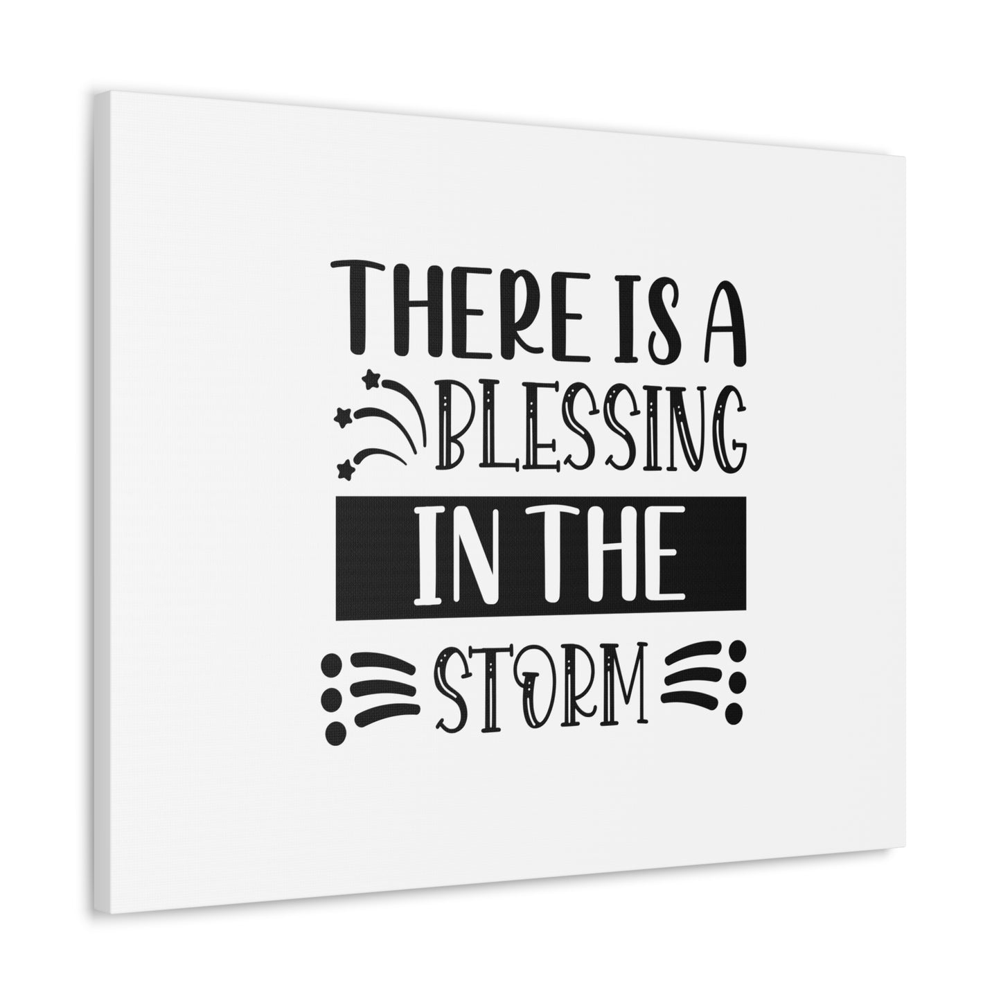 There Is A Blessing In The Storm Isaiah 4:6 Christian Wall Art Bible Verse Print Ready to Hang