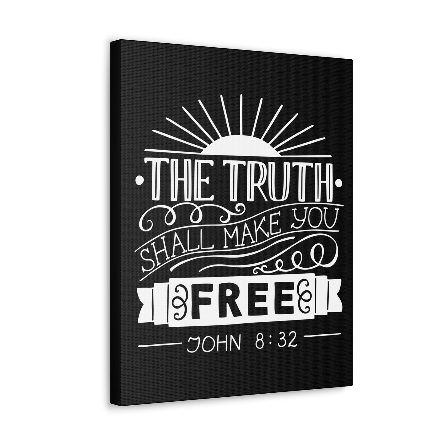 The Truth Shall Make You Free John 8:32 Christian Wall Art Bible Verse Print Ready To Hang