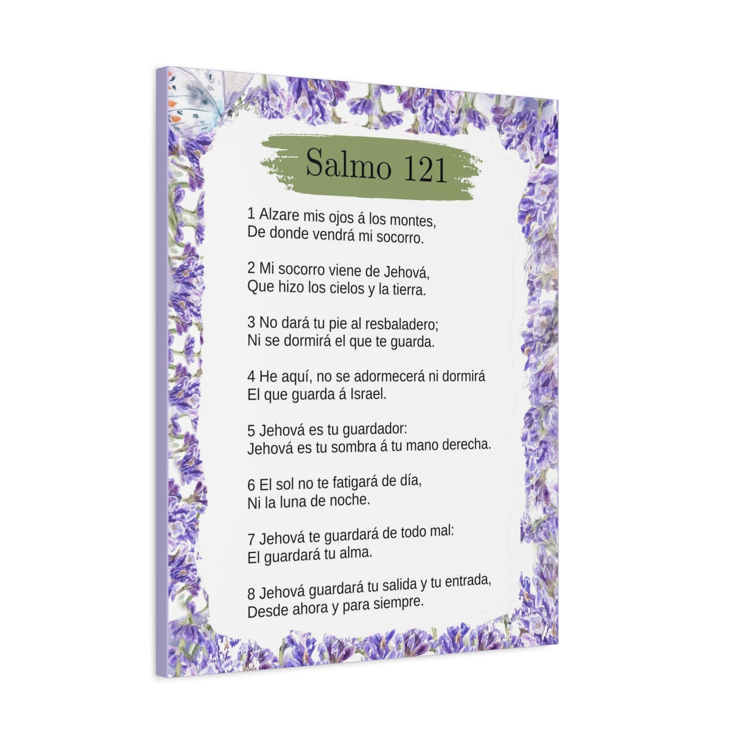 Salmo 121 Impresion De Arte Crist en Pared Lista Para Colgar in Spanish Ready to Hang Bible Canvas Unframed