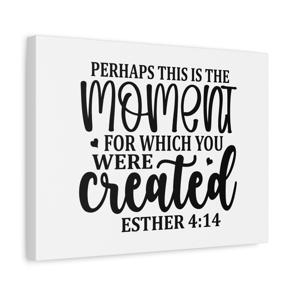Scripture Canvas You Were Created Esther 4:14 Christian Wall Art Bible Verse Print Ready to Hang