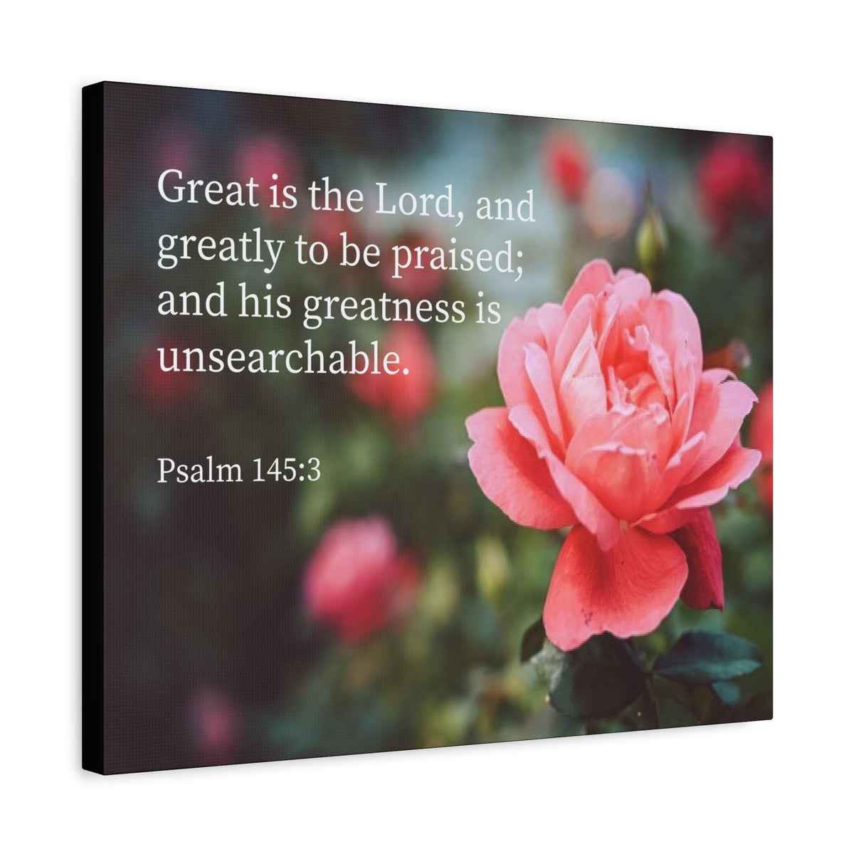 Scripture Canvas Greart is The Lord Psalm 56:3 Christian Wall Art Bible Verse Print Ready to Hang