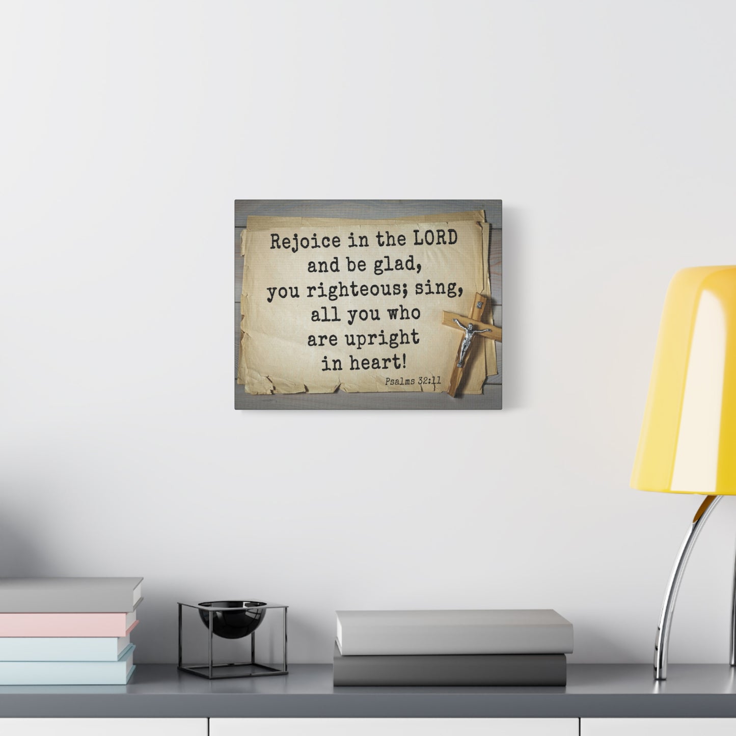 Scripture Walls Righteous Sing Psalm 32:11 Bible Verse Canvas Christian Wall Art Ready to Hang