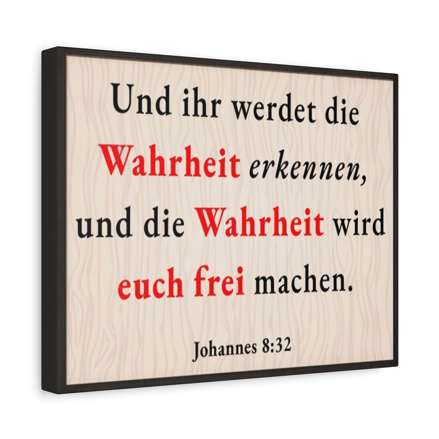 Scripture Walls Johannes 8:32 John 8:32 Truth Will Set You Free Bible Verse Canvas Christian Wall Art Ready to Hang Unframed
