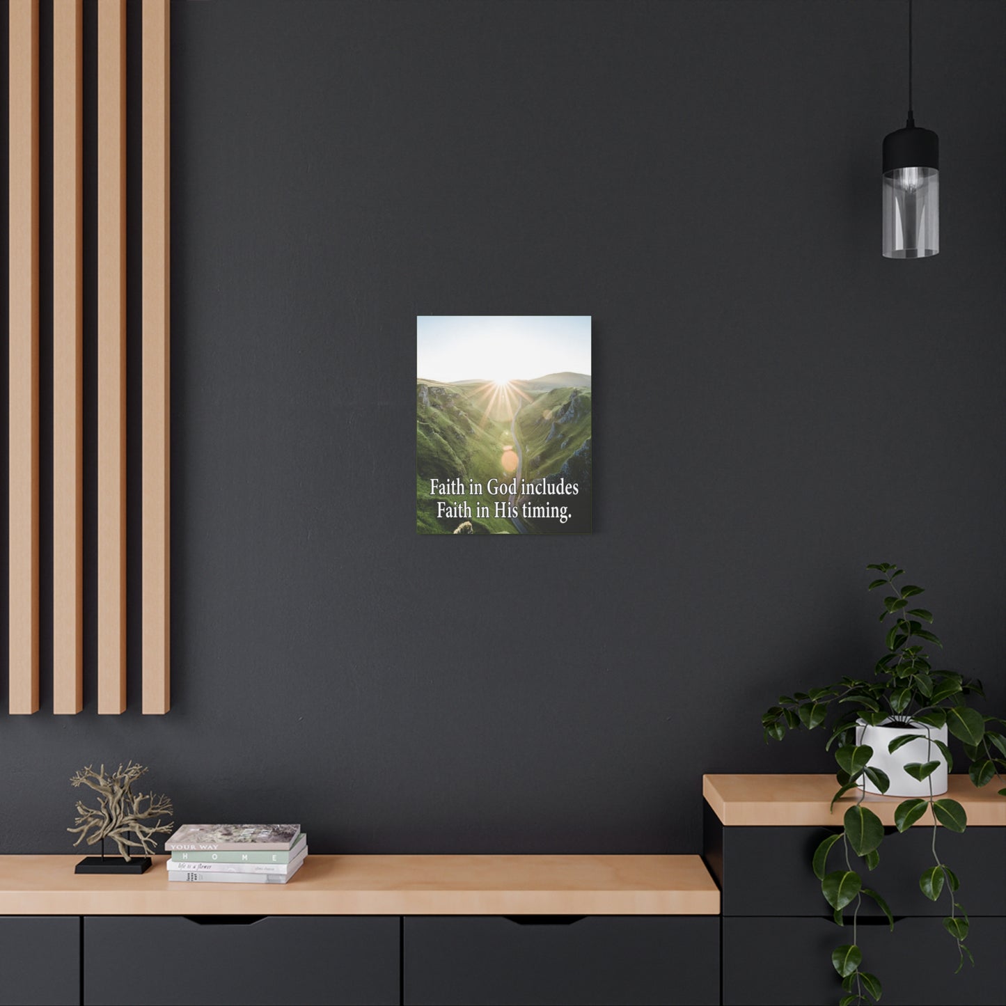 Scripture Walls Faith in God's Timing Psalm 27:14 Christian Wall Decor Scripture Art Ready to Hang